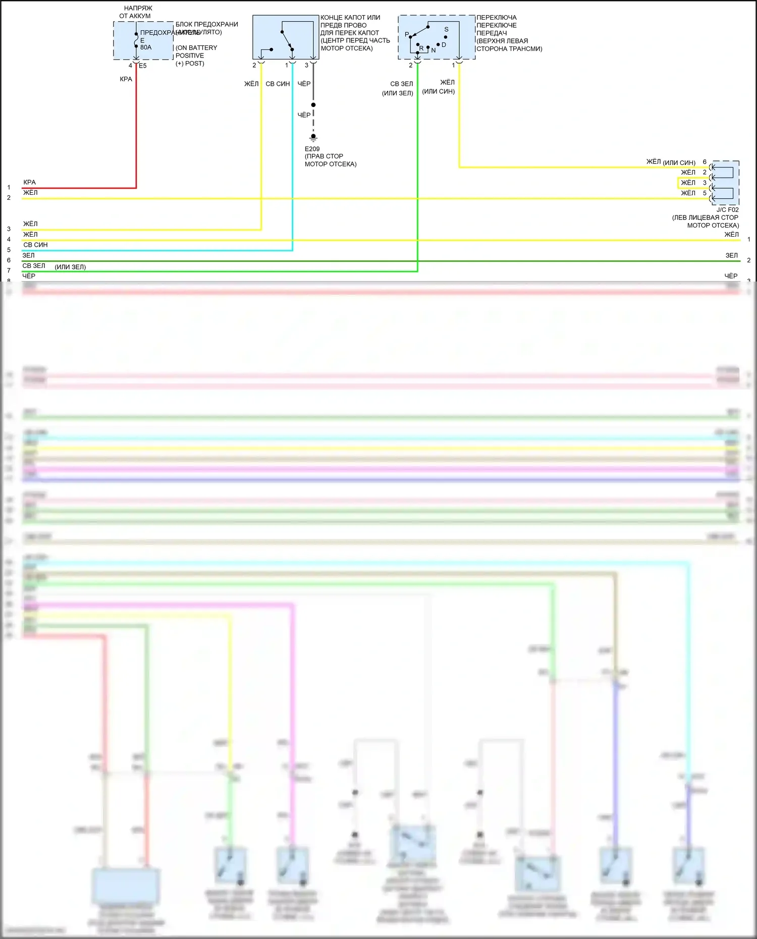 Altima Nissan L33 рестайлинг (2015-2018): Электросхема центрального замка (3 из 4) 