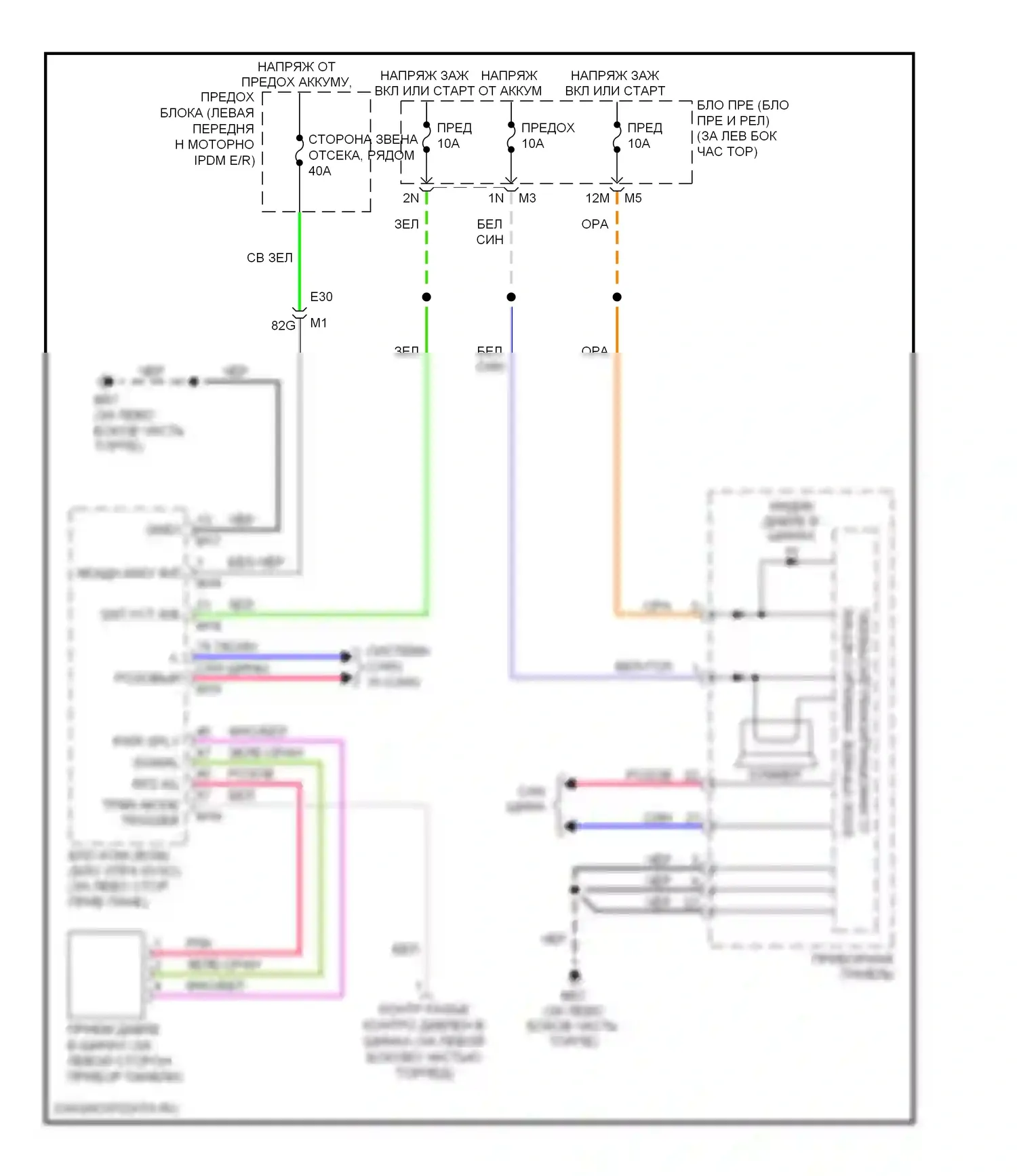 Altima Nissan L33 (2012-2015): Электросхема контроля давления в шинах, купе 