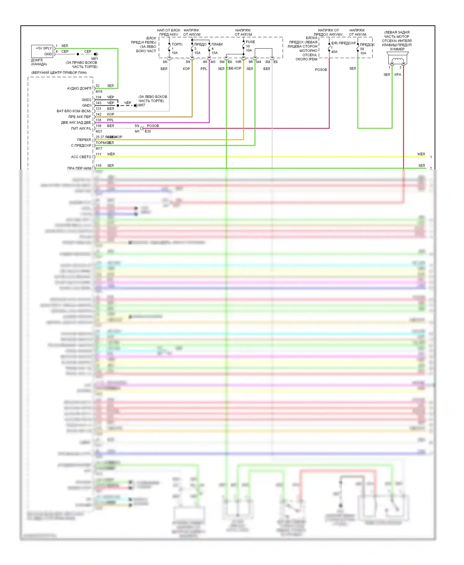 Altima Nissan L33 (2012-2015): Электросхема защиты от взлома, седан (1 из 4) 