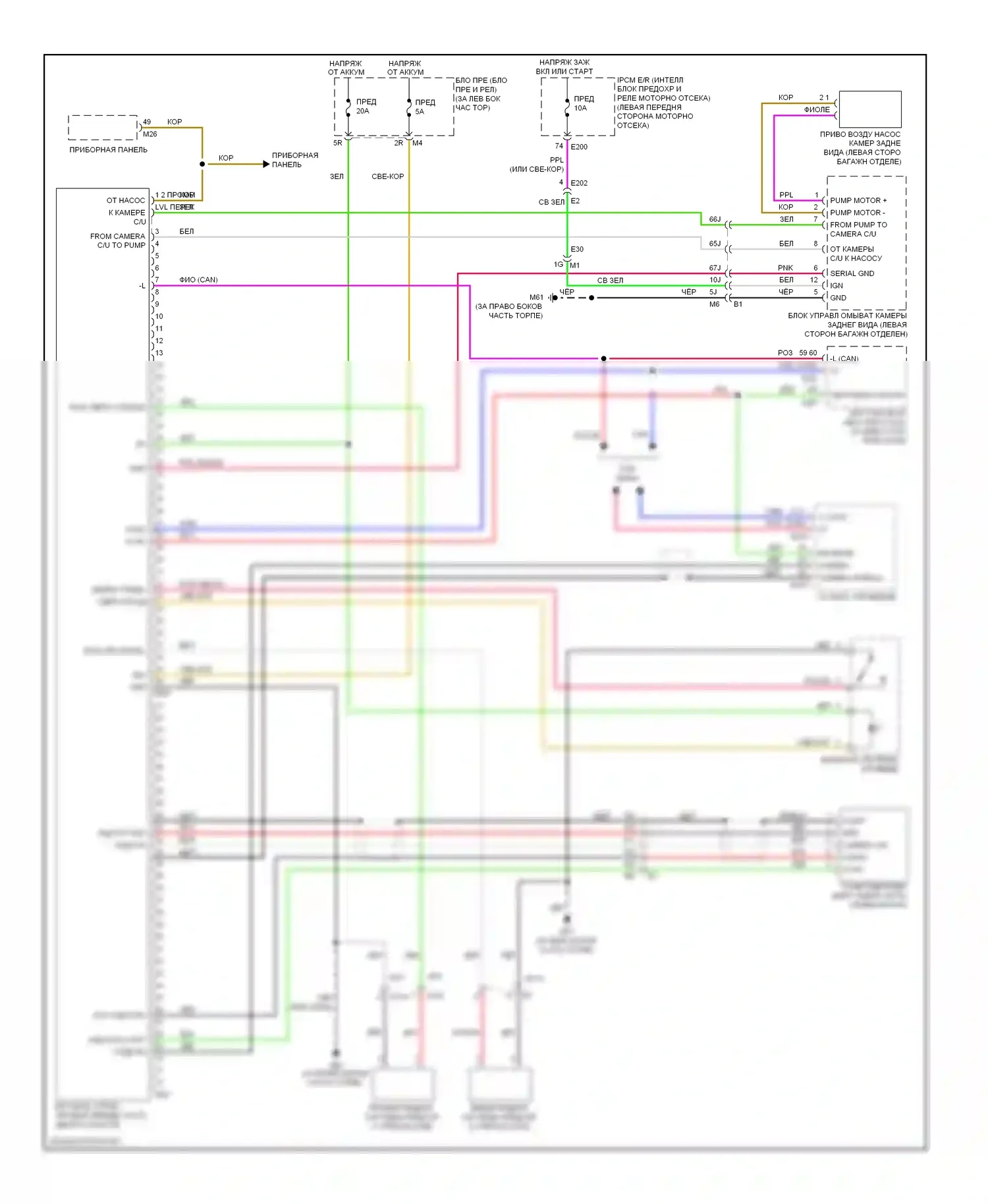 Altima Nissan L33 (2012-2015): Электросхема помощи водителю 