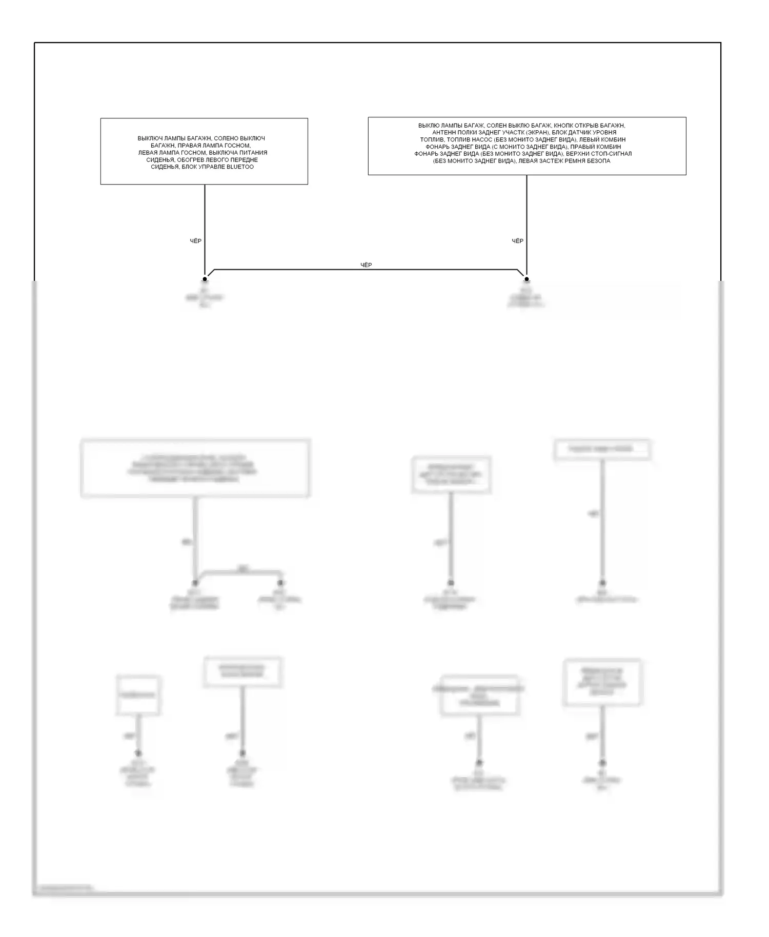 Altima Nissan L33 (2012-2015): Электросхема разводки массы, купе (2 из 2) 