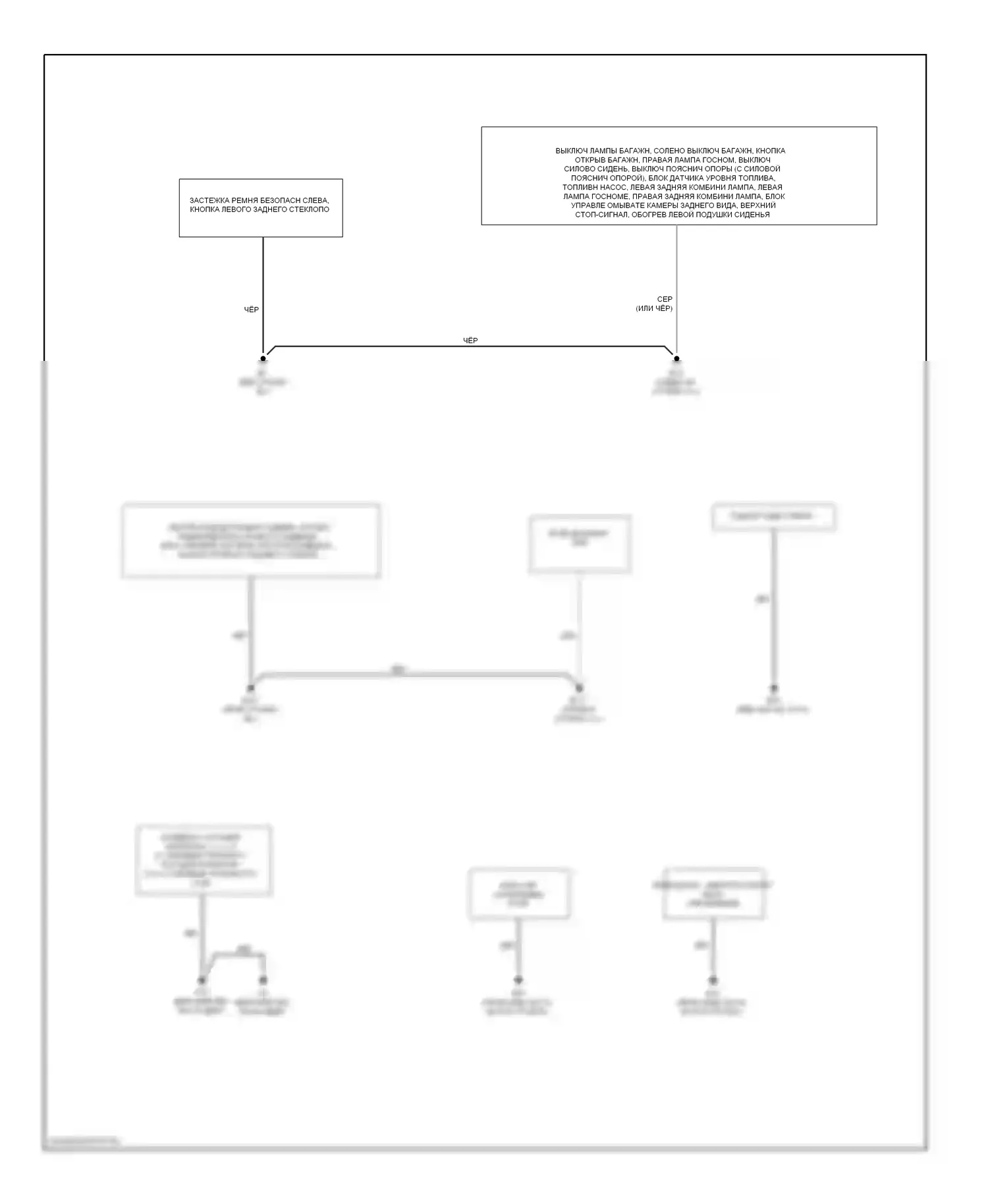 Altima Nissan L33 (2012-2015): Электросхема разводки массы, седан (2 из 2) 