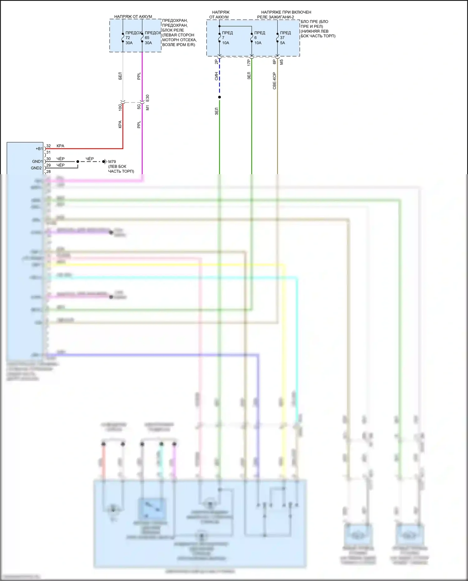 Altima Nissan L34 рестайлинг (2022-2024): Электрический ручник электросхема 