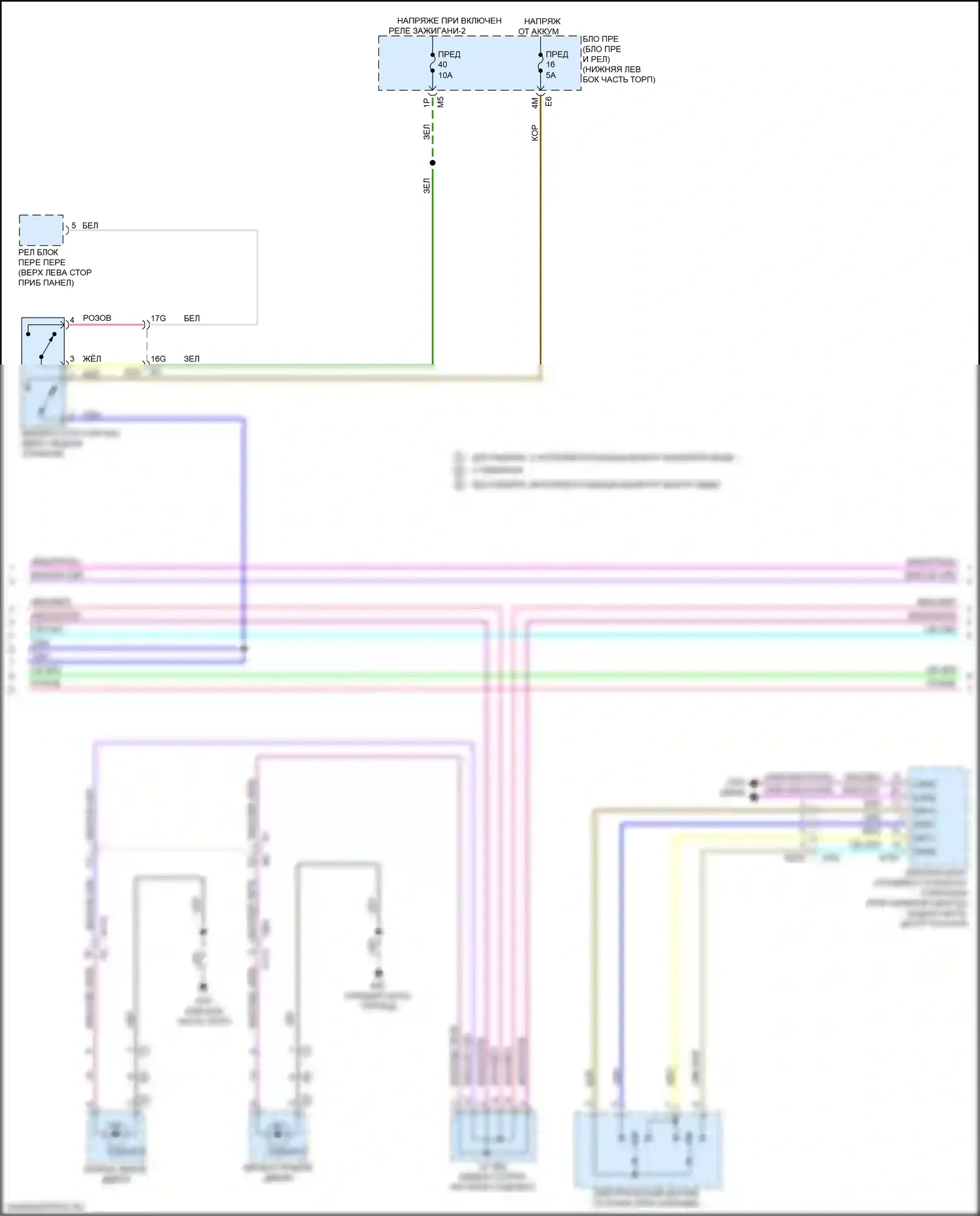 Altima Nissan L34 рестайлинг (2022-2024): Электросхема фар и фонарей (2 из 4) 