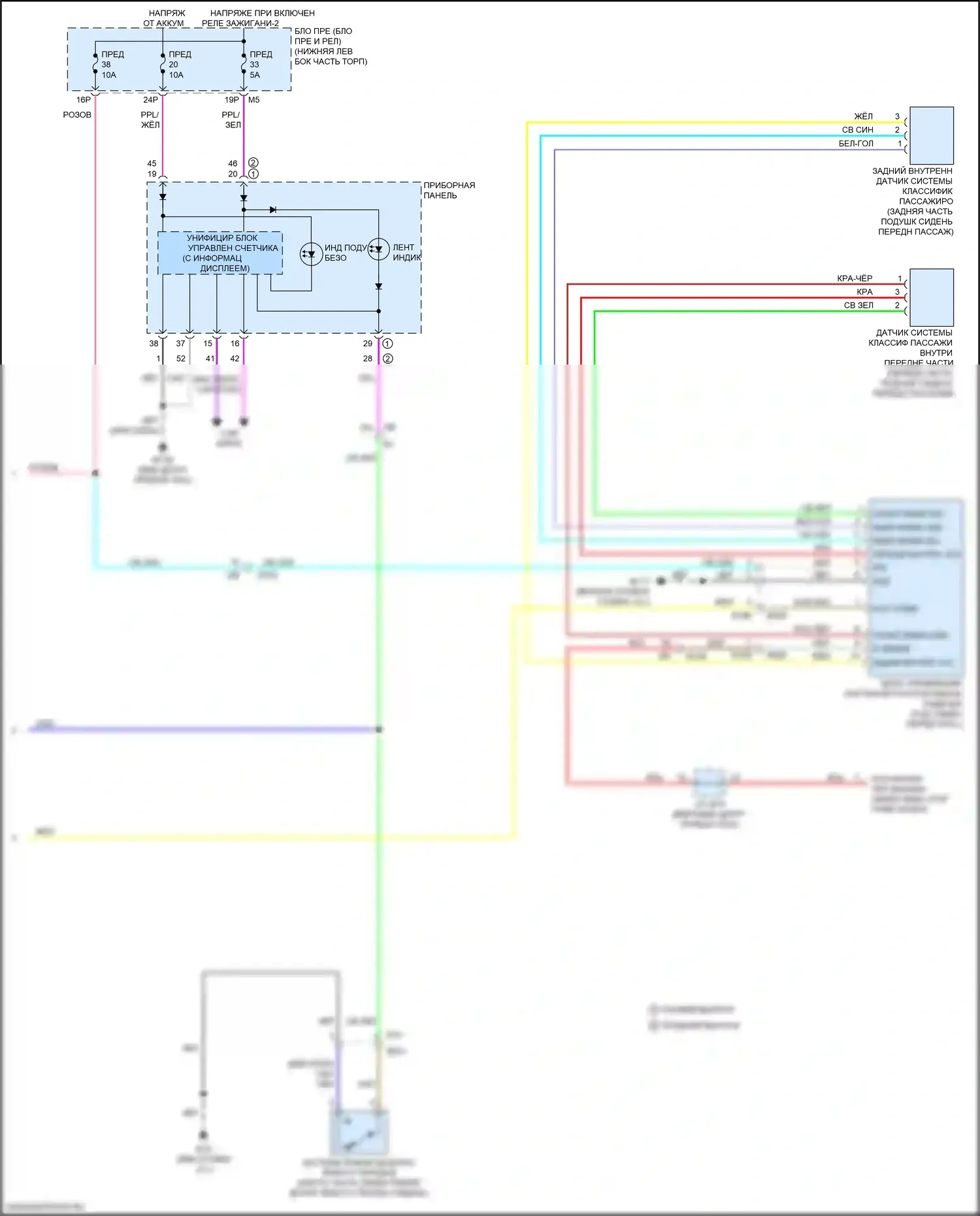 Altima Nissan L34 рестайлинг (2022-2024): Электросхема подушек безопасности (4 из 4) 