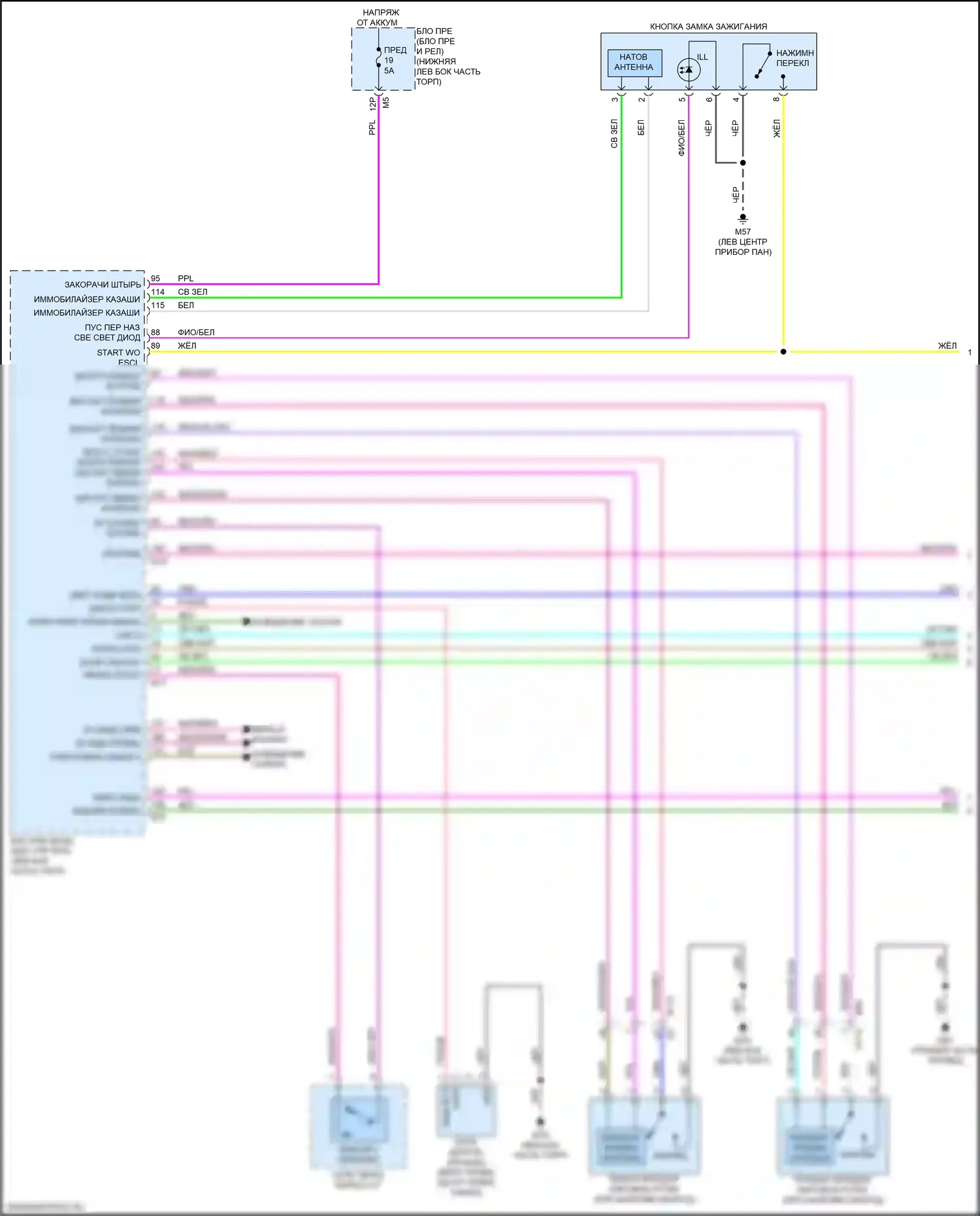 Altima Nissan L34 рестайлинг (2022-2024): Электросхема защиты от взлома (1 из 4) 