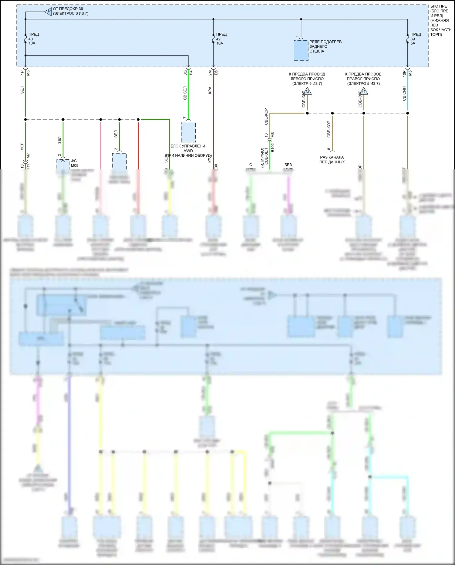 Altima Nissan L34 (2018-2024): Электросхема блока предохранителей реле (7 из 7) 