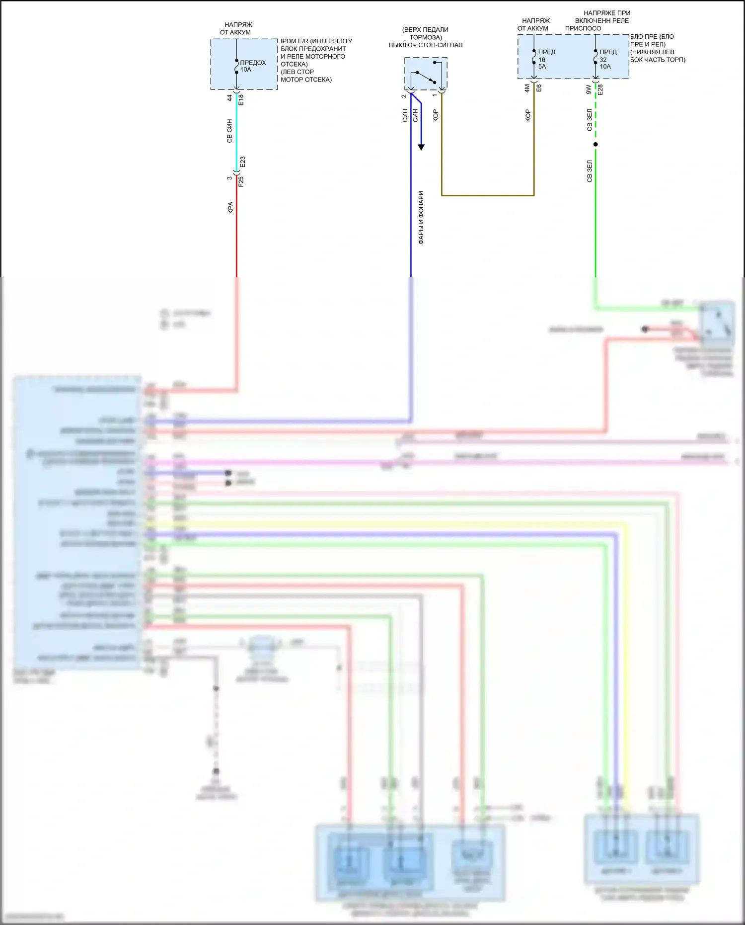 Altima Nissan L34 (2018-2024): Электросхема круиз-контроля (1 из 3) 