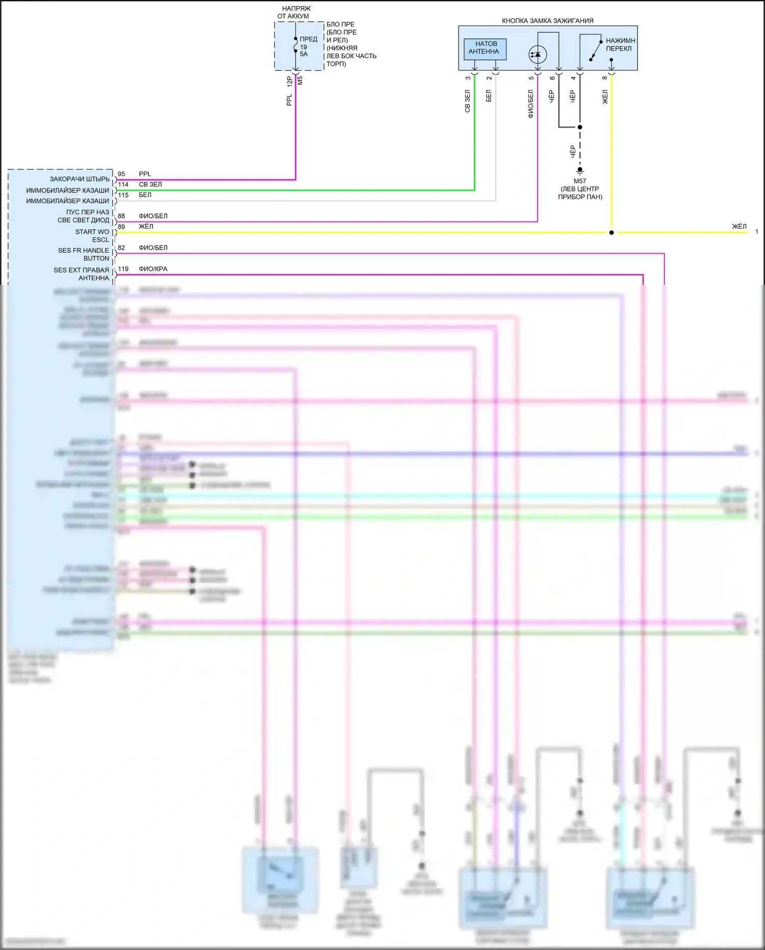 Altima Nissan L34 (2018-2024): Электросхема защиты от взлома (1 из 4) 