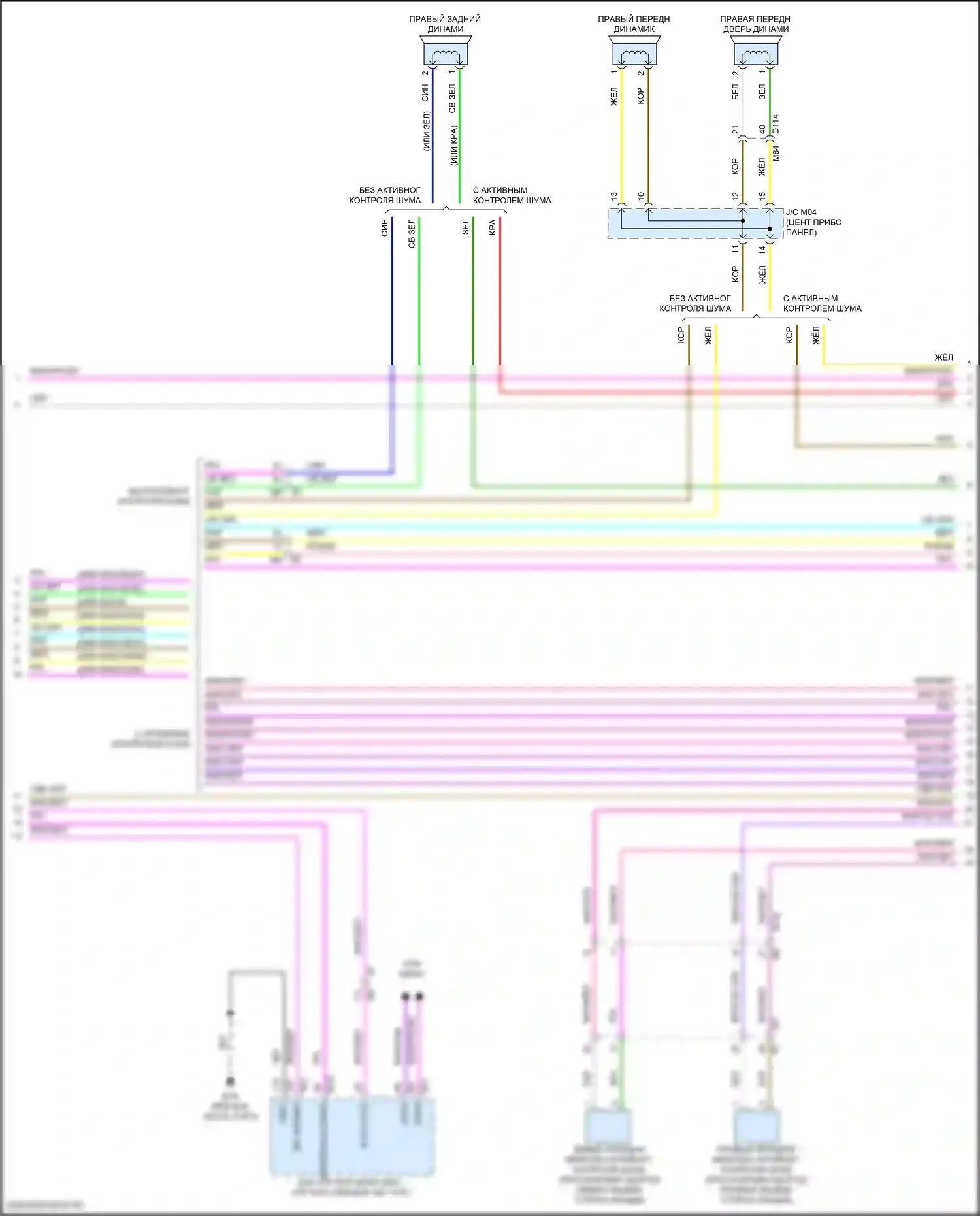 Altima Nissan L34 (2018-2024): Электросхема навигации, без bose, с 8-дюймовым цветным дисплеем (4 из 5) 