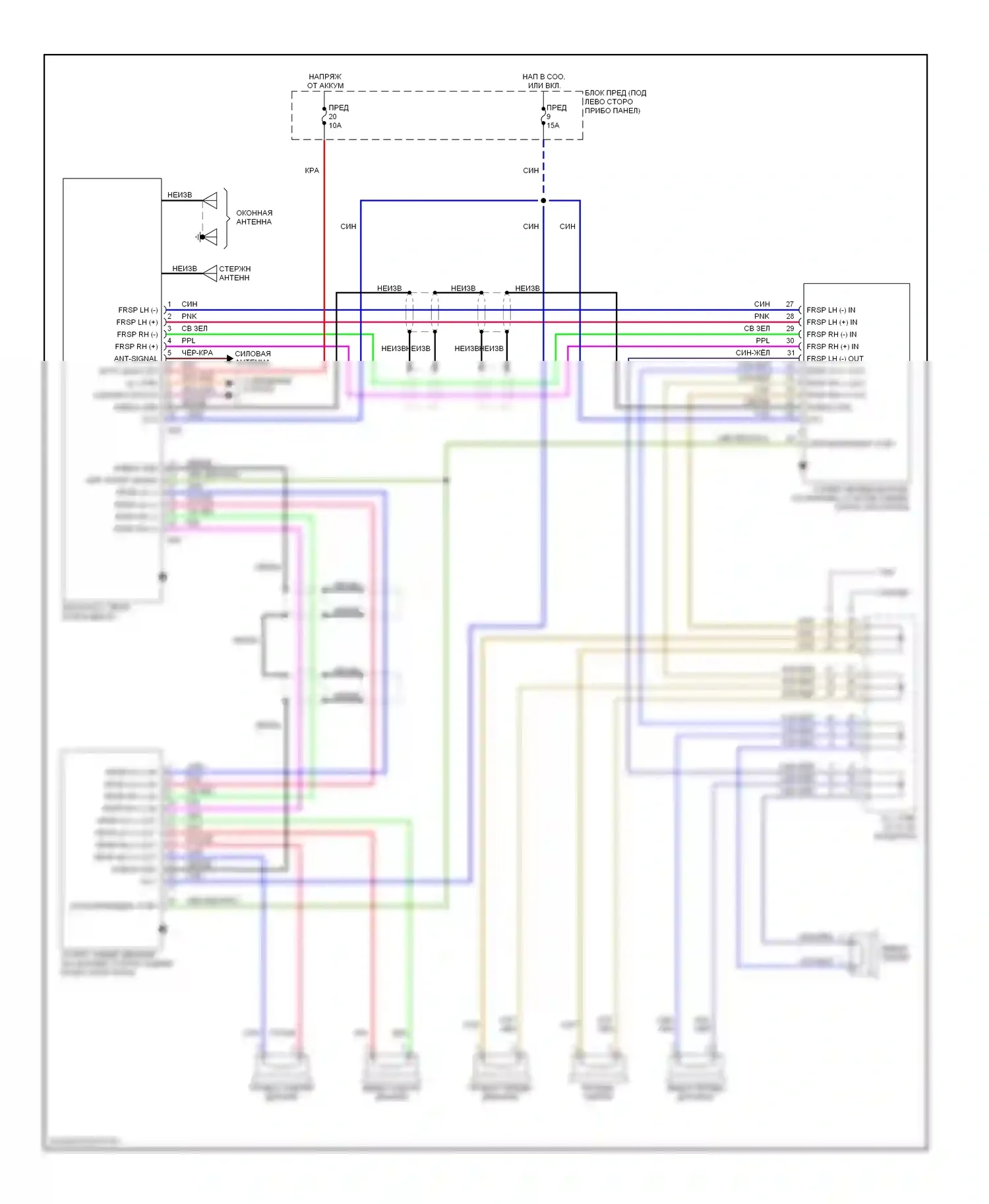 Altima Nissan U13 (1992-1997): Магнитола- электросхемы, премиум- магнитола 