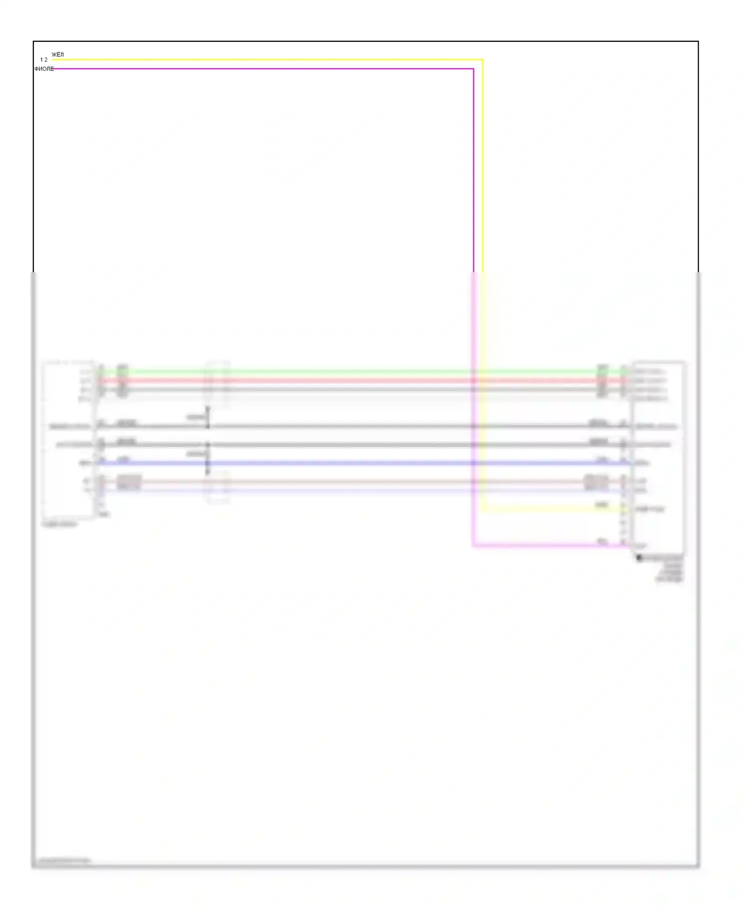 Armada Nissan I (2003-2007): Электросхема базовой магнитолы (2 из 2) 