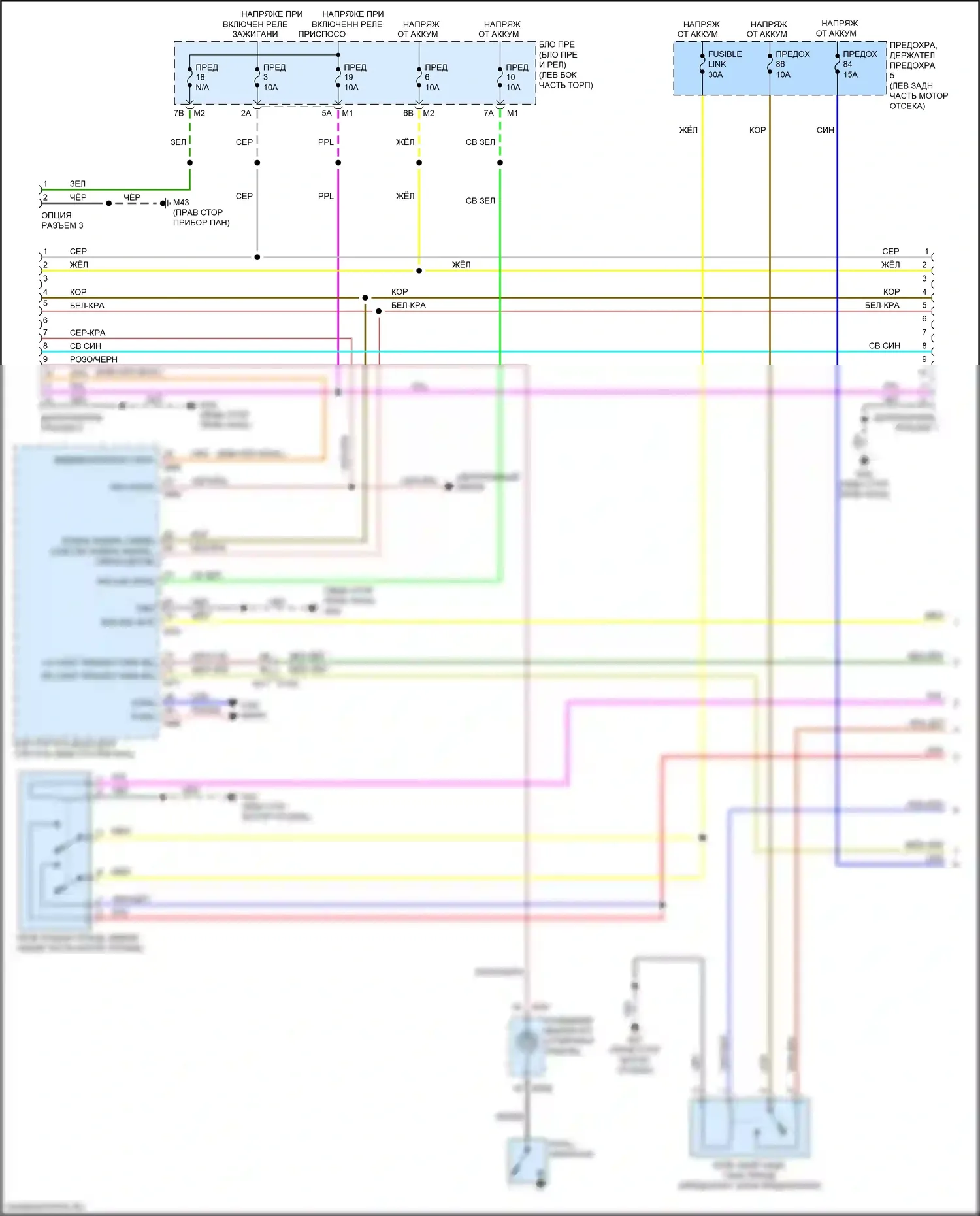 Armada Nissan II (2016-2020): Электросхема буксировки прицепа (1 из 2) 