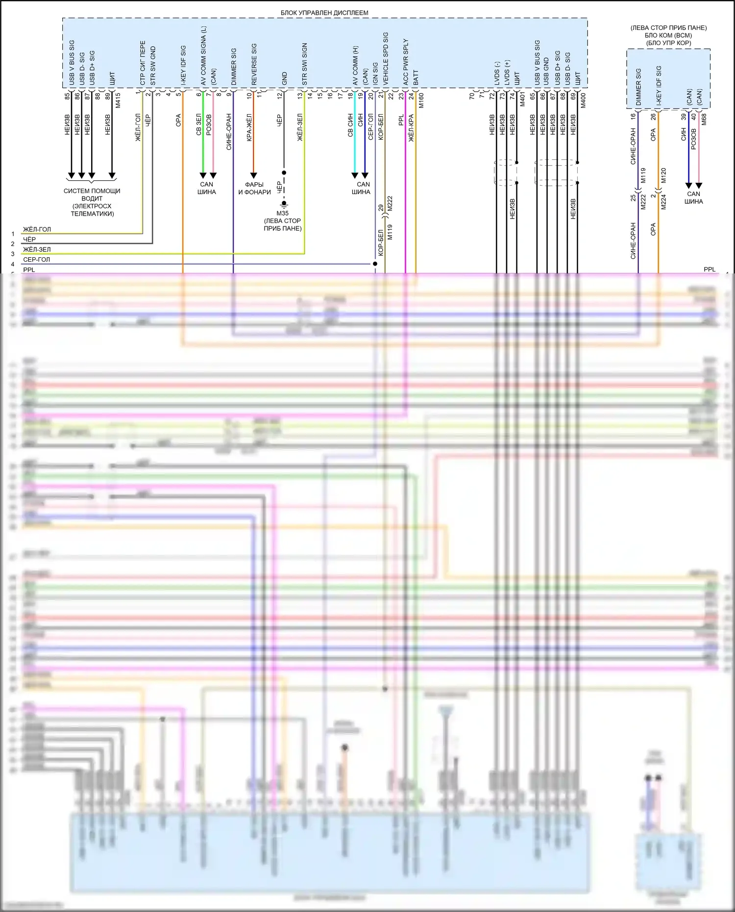 Armada Nissan II (2016-2020): Электросхема магнитолы (4 из 8) 