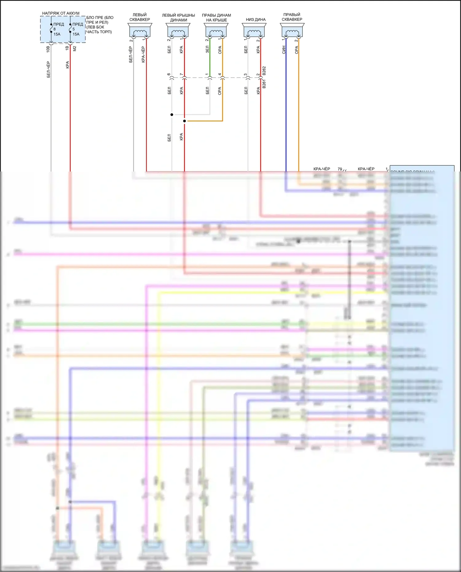 Armada Nissan II (2016-2020): Электросхема магнитолы (8 из 8) 