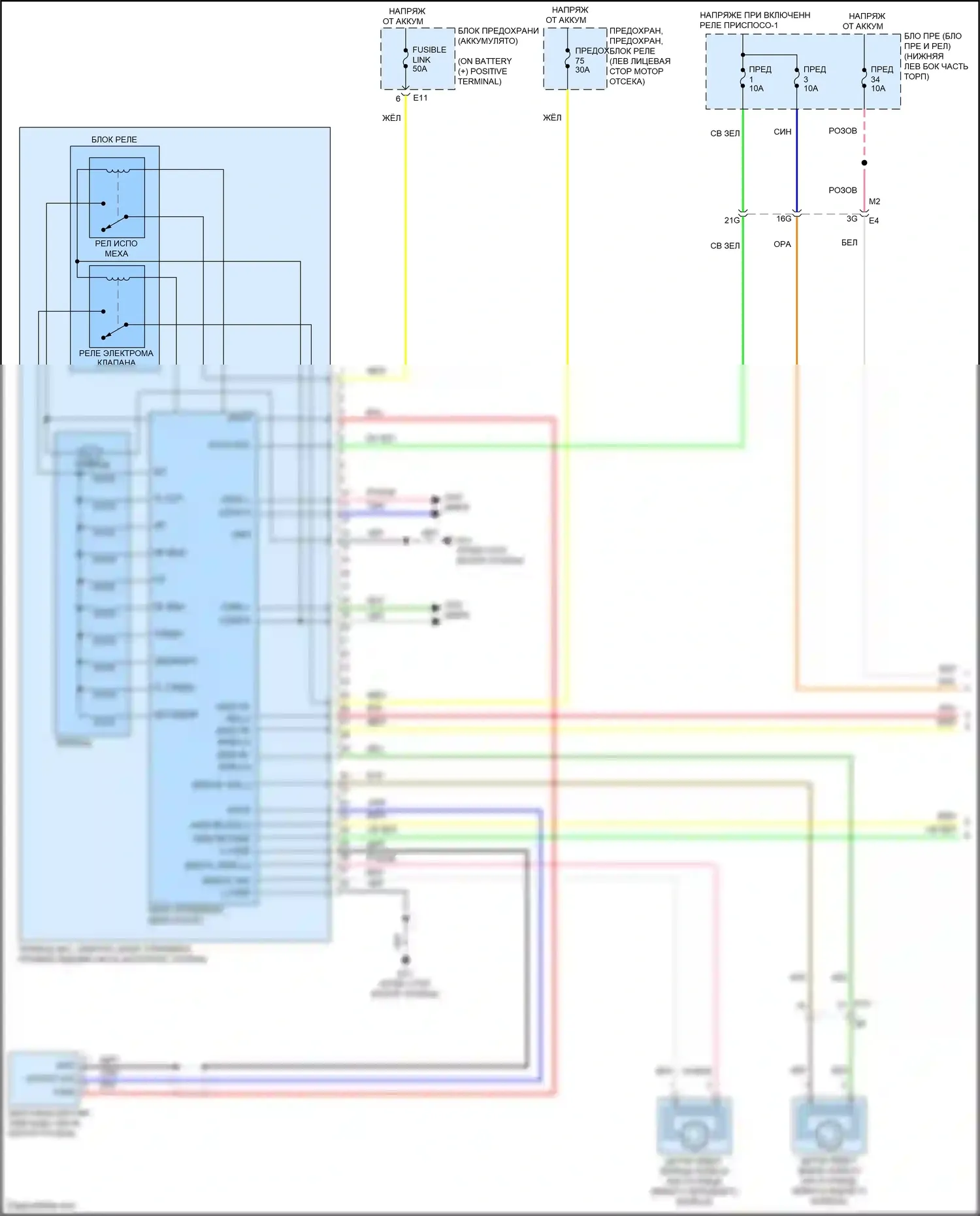 Bluebird Sylphy Nissan III рестайлинг (2018-2024): Антиблокировочная система abs электросхема (1 из 2) 