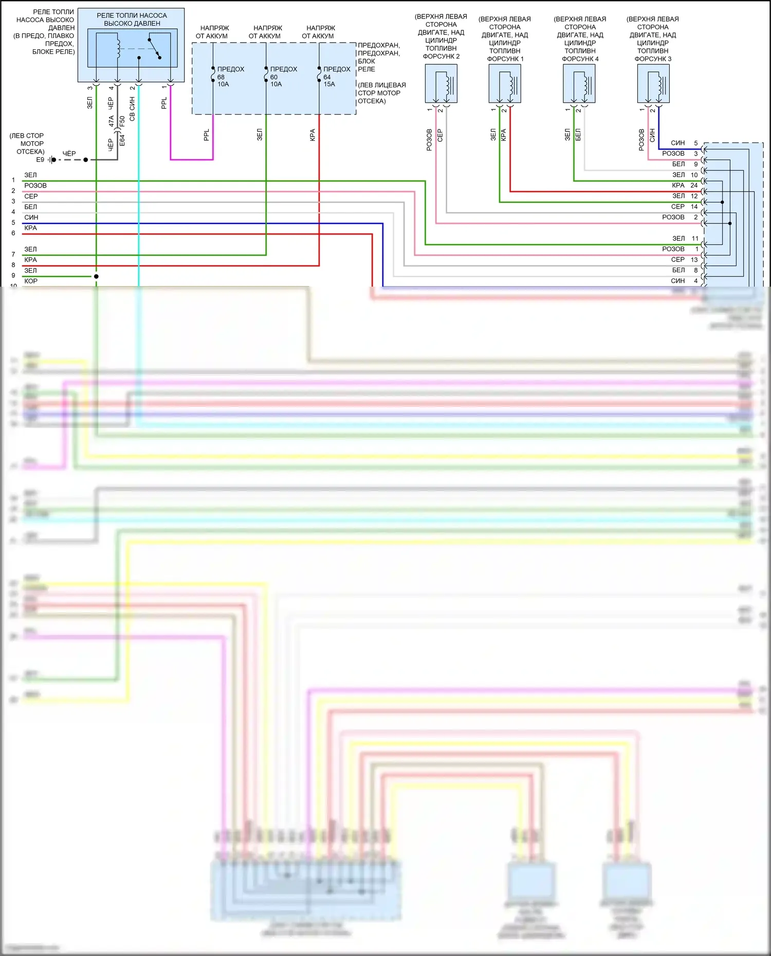 Bluebird Sylphy Nissan III рестайлинг (2018-2024): Электросхема двигателя 2.0l (2 из 10) 