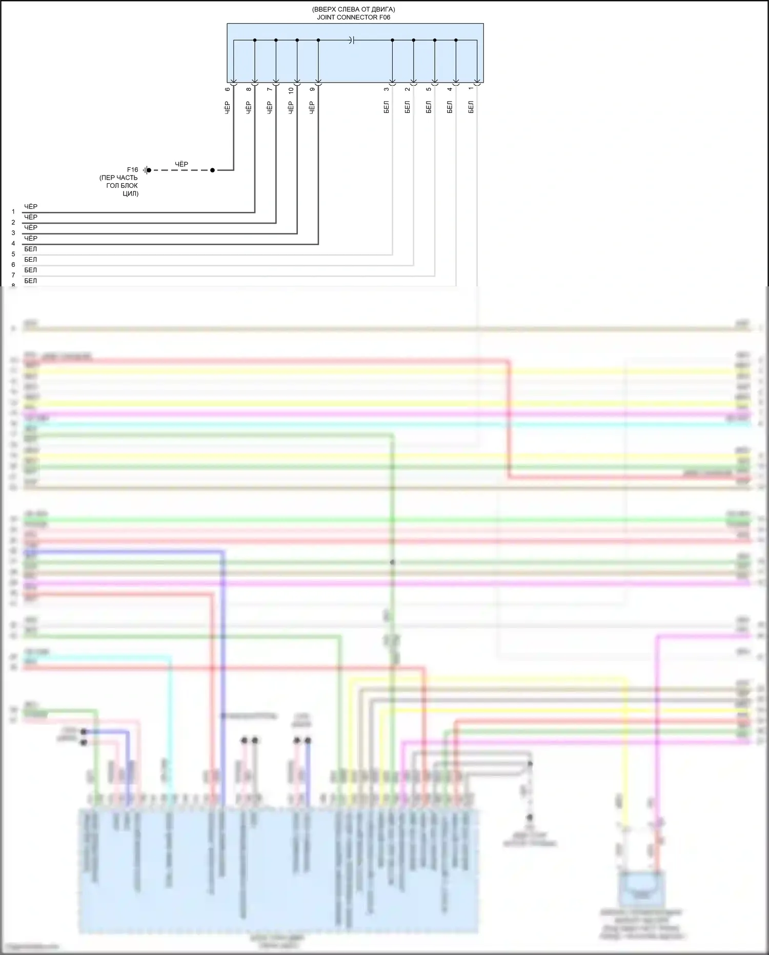 Bluebird Sylphy Nissan III рестайлинг (2018-2024): Электросхема двигателя 2.0l (6 из 10) 