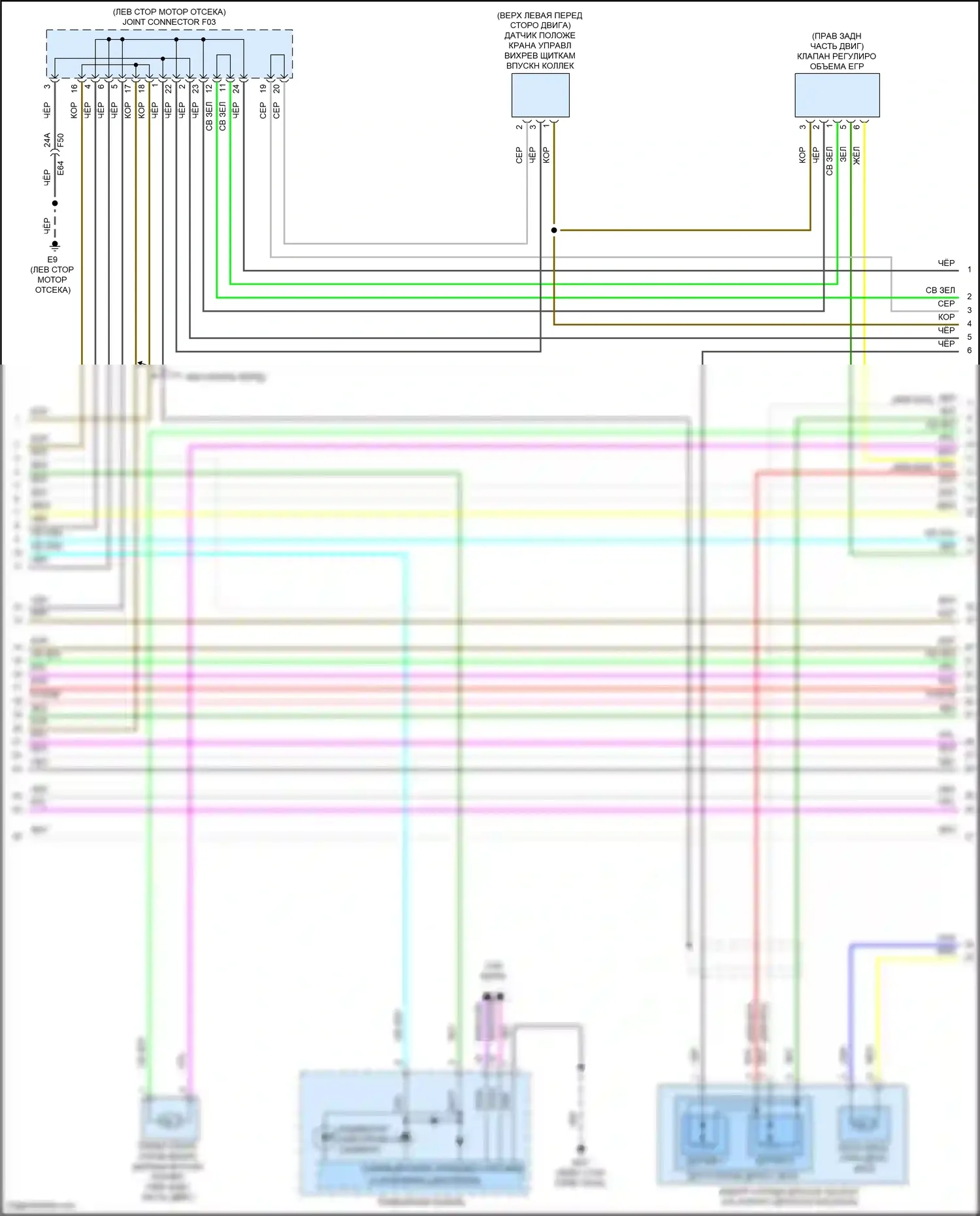 Bluebird Sylphy Nissan III рестайлинг (2018-2024): Электросхема двигателя 2.0l (9 из 10) 