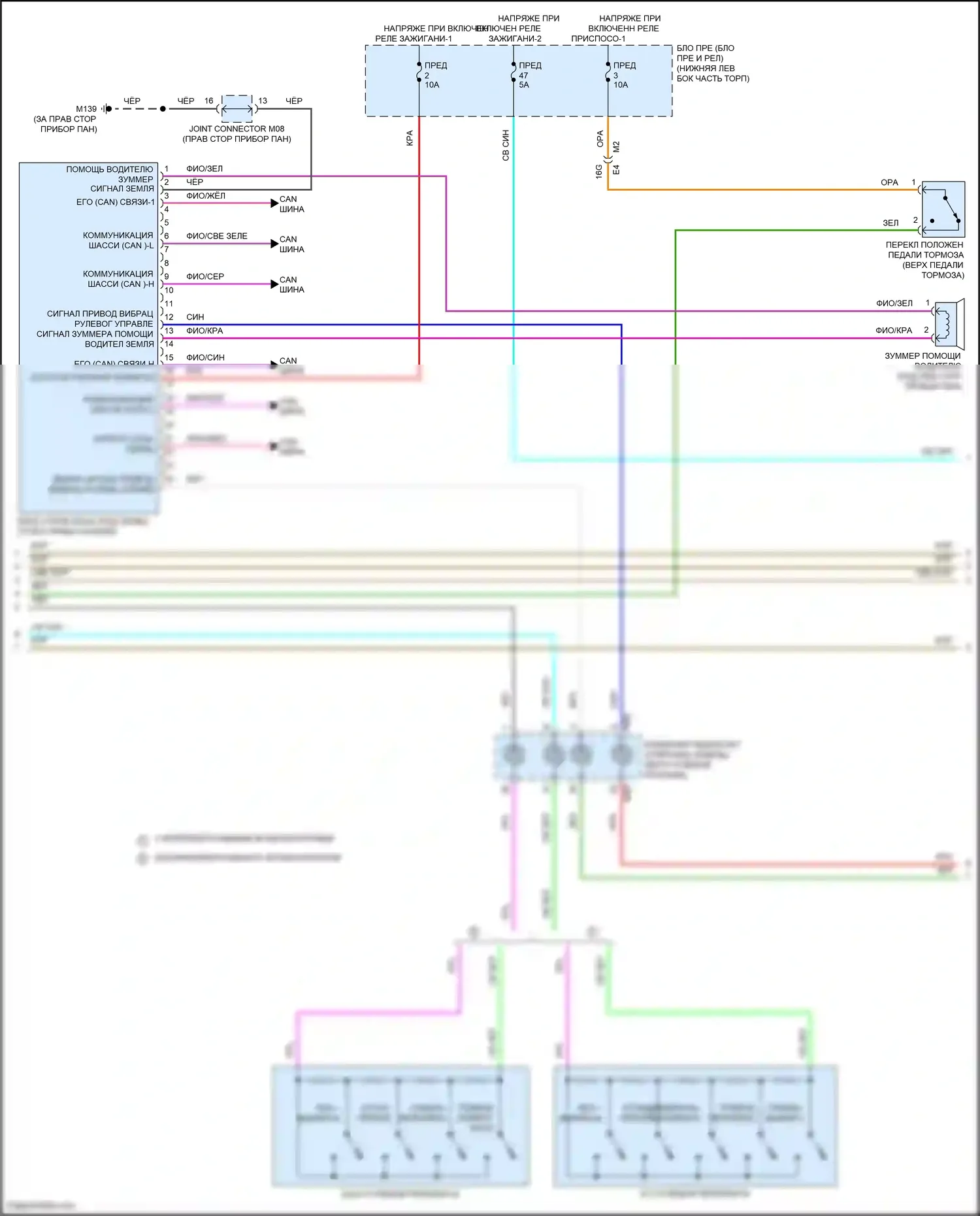 Bluebird Sylphy Nissan III рестайлинг (2018-2024): Электросхема круиз-контроля (2 из 3) 