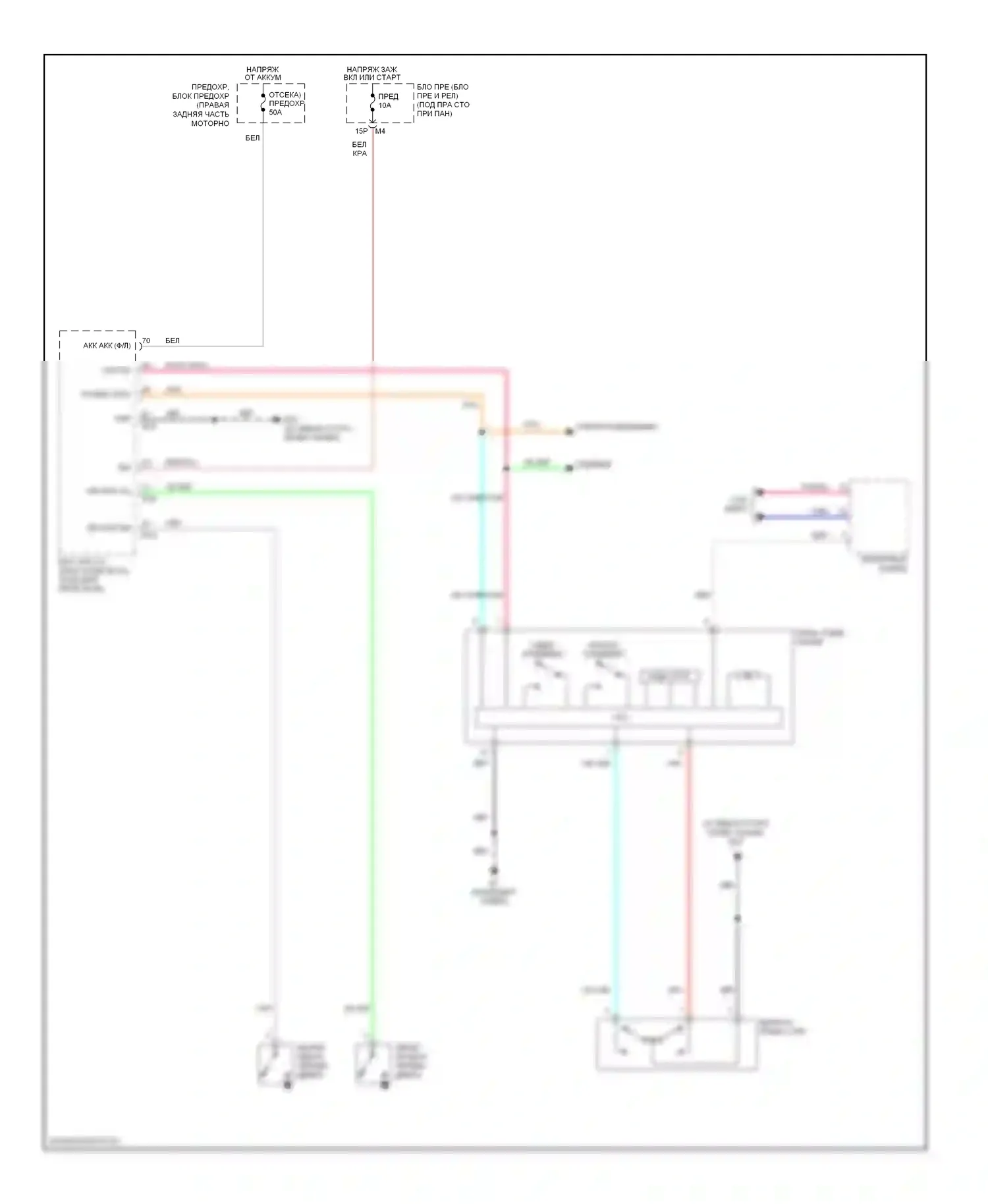 Frontier Nissan D22 (1998-2007): Электросхема складной крыши/люка 