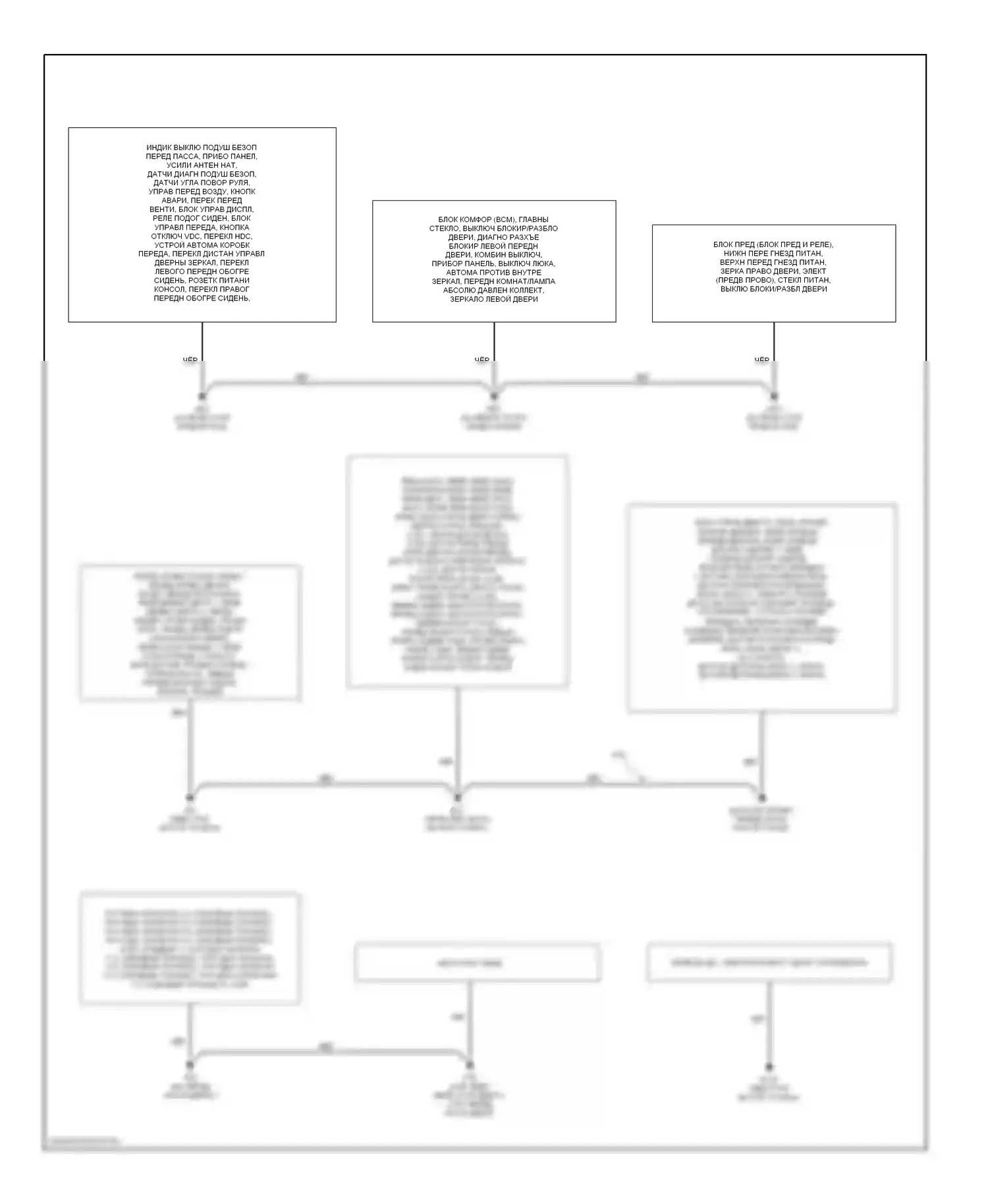 Frontier Nissan D22 (1998-2007): Электросхема разводки массы (1 из 2) 