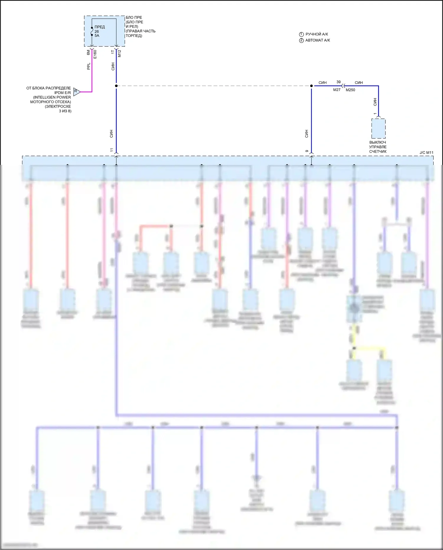 Frontier Nissan D41 (2021-2024): Электросхема блока предохранителей реле (8 из 8) 
