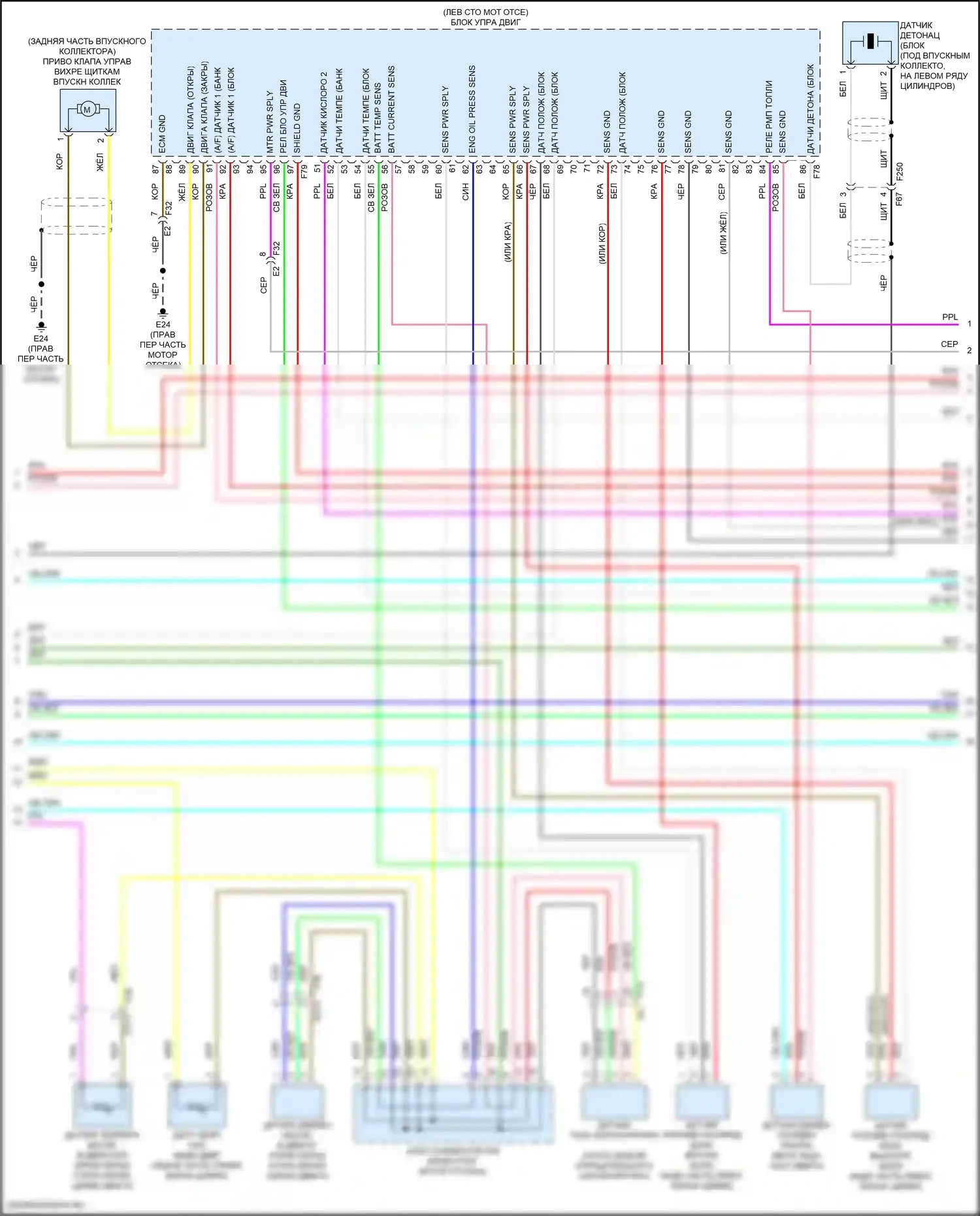 Frontier Nissan D41 (2021-2024): Электросхема двигателя 3.8l (3 из 7) 