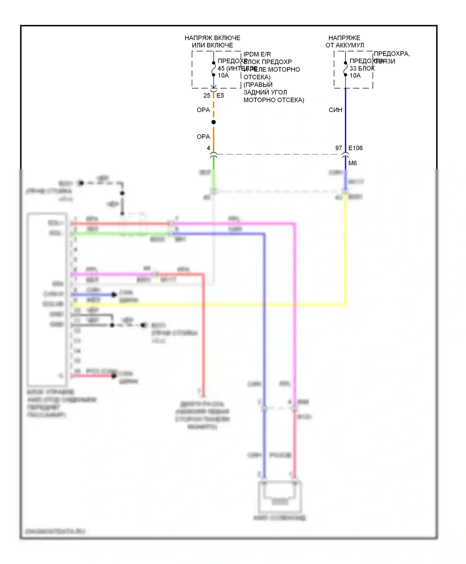 GT-R Nissan I рестайлинг (2010-2014): Электросхема awd 