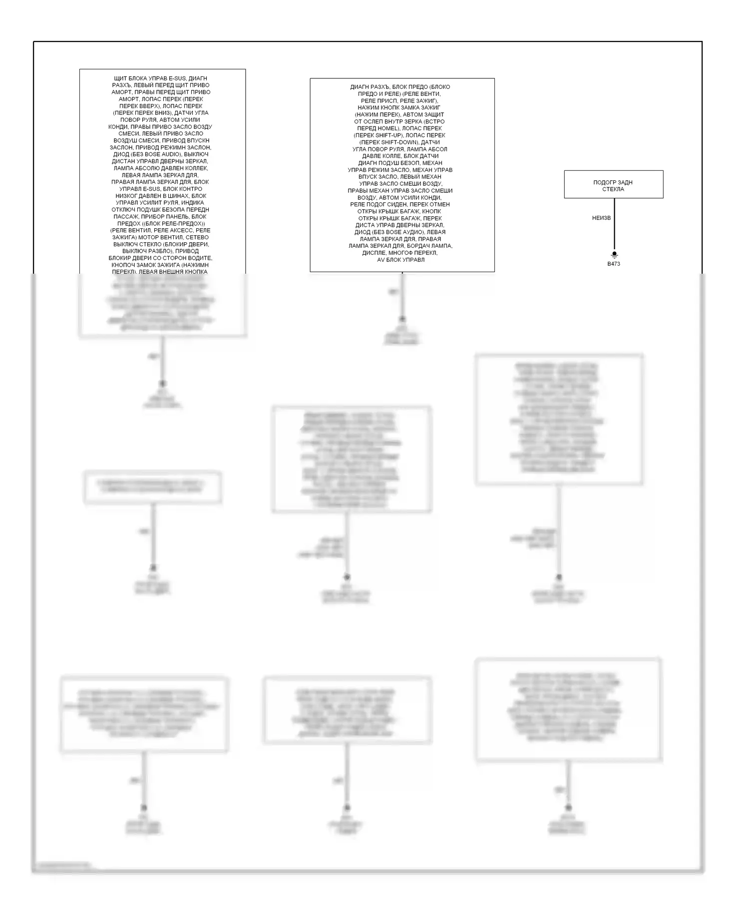 GT-R Nissan I рестайлинг (2010-2014): Электросхема разводки массы (1 из 2) 