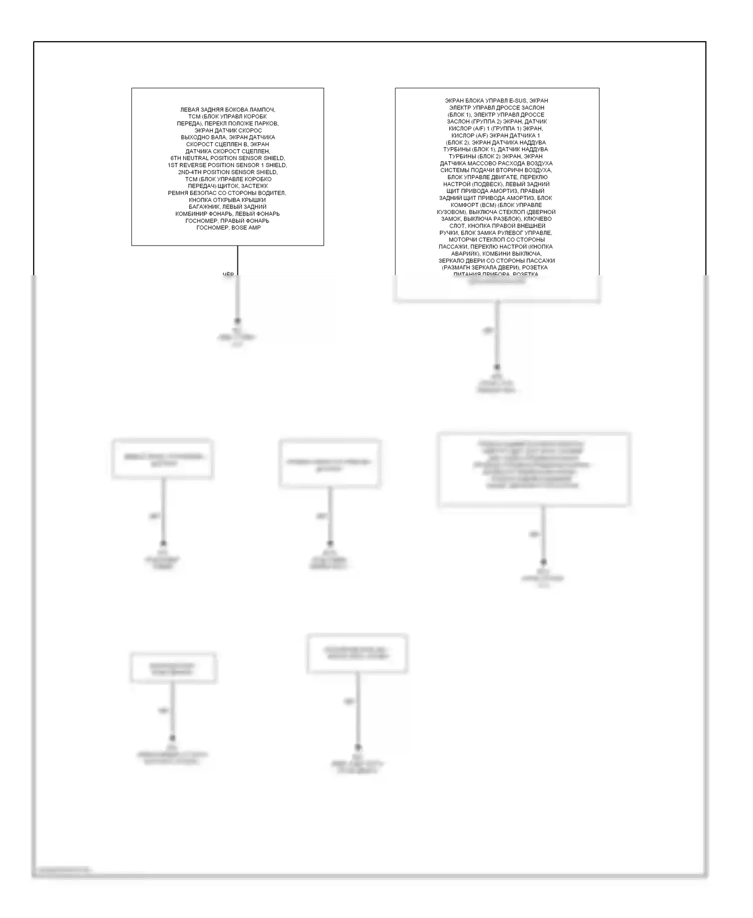GT-R Nissan I рестайлинг (2010-2014): Электросхема разводки массы (2 из 2) 
