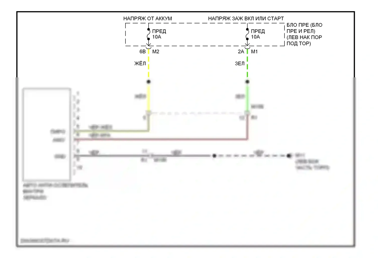 GT-R Nissan I рестайлинг (2010-2014): Auto анти-ослепляя внутри зеркальной электросхемы проводки 
