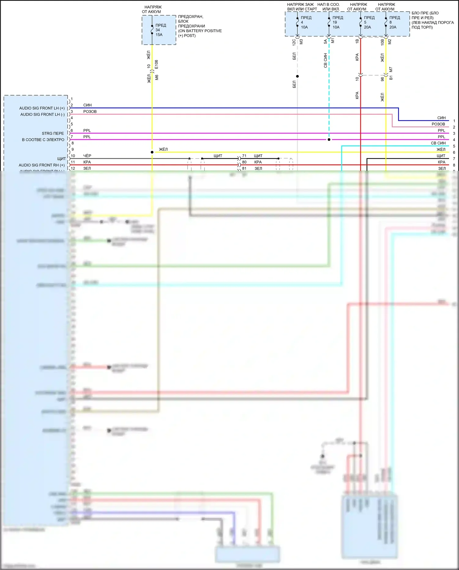 GT-R Nissan I рестайлинг 2 (2014-2016): Электросхема навигации, bose без nismo (1 из 4) 