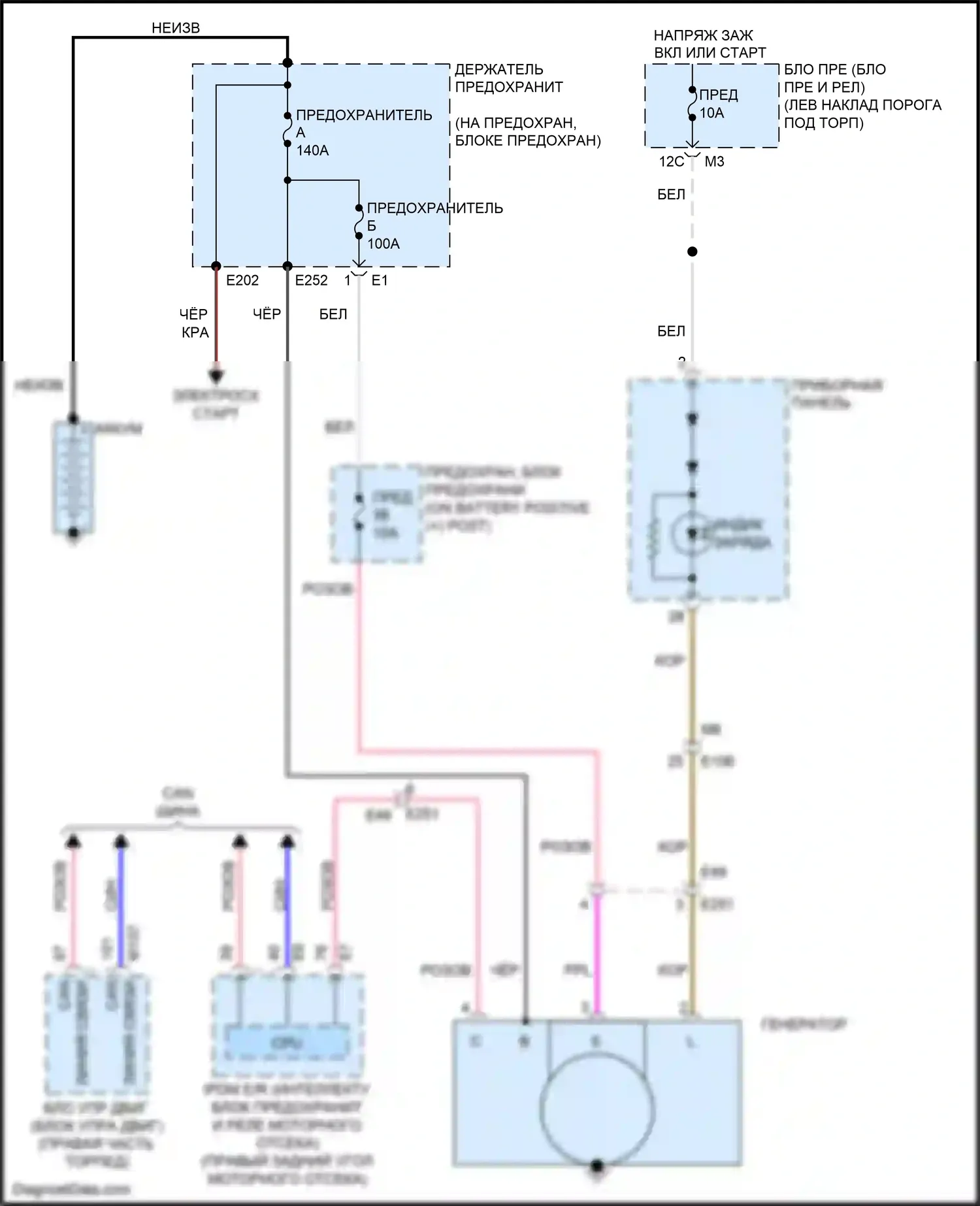 GT-R Nissan I рестайлинг 2 (2014-2016): Электросхема генератора 