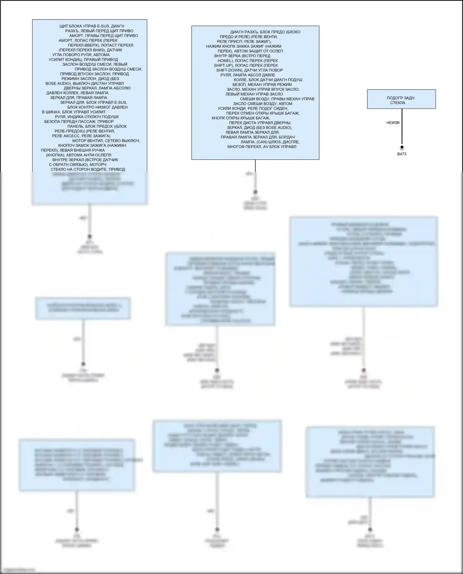 GT-R Nissan I рестайлинг 2 (2014-2016): Электросхема разводки массы (1 из 2) 