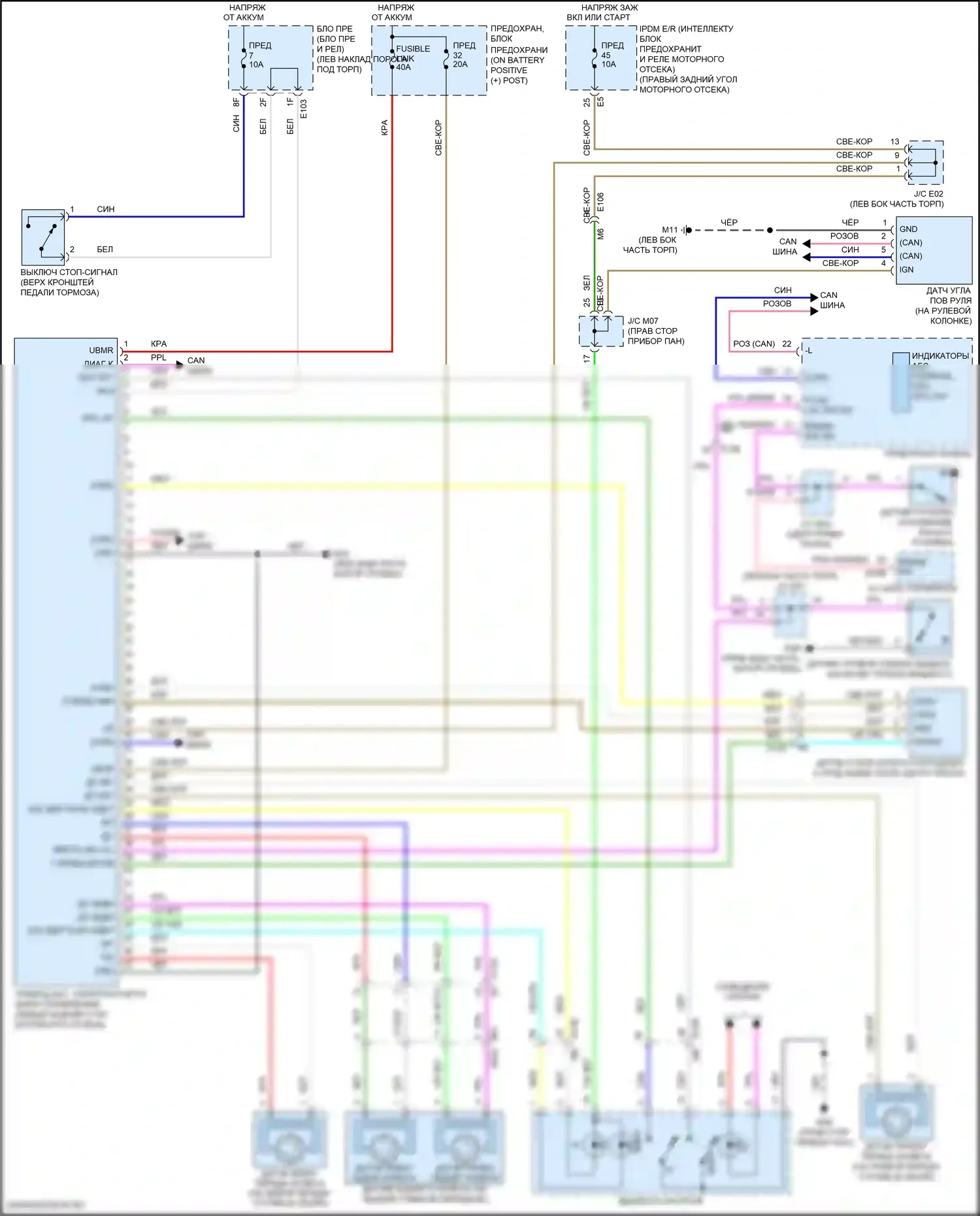 GT-R Nissan I рестайлинг 3 (2016-2020): Антиблокировочная система abs электросхема 