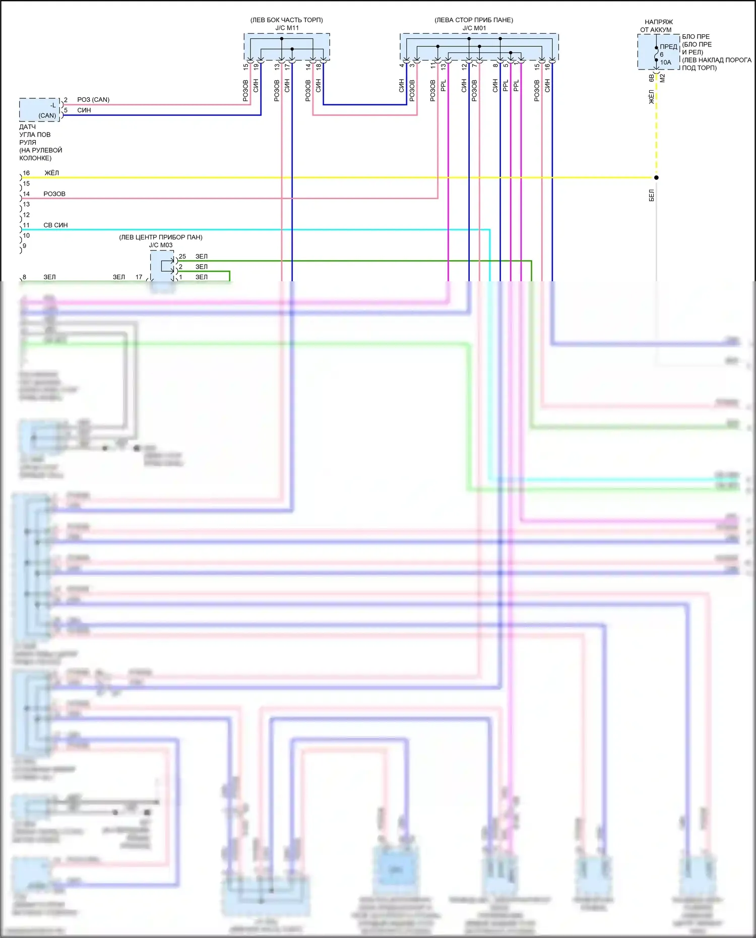 GT-R Nissan I рестайлинг 3 (2016-2020): Can шина электросхема (1 из 3) 