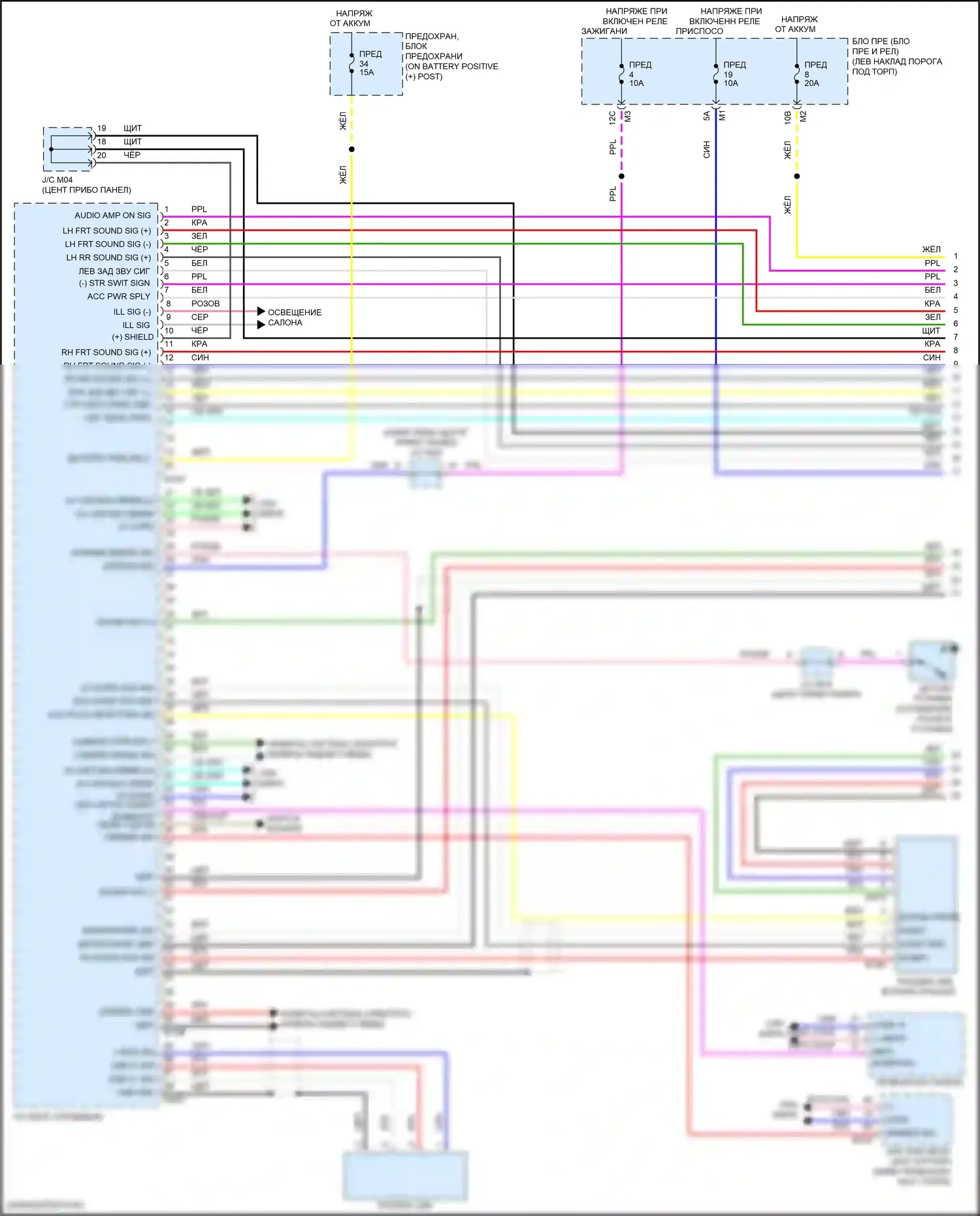 GT-R Nissan I рестайлинг 3 (2016-2020): Электросхема навигации, без bose (1 из 3) 