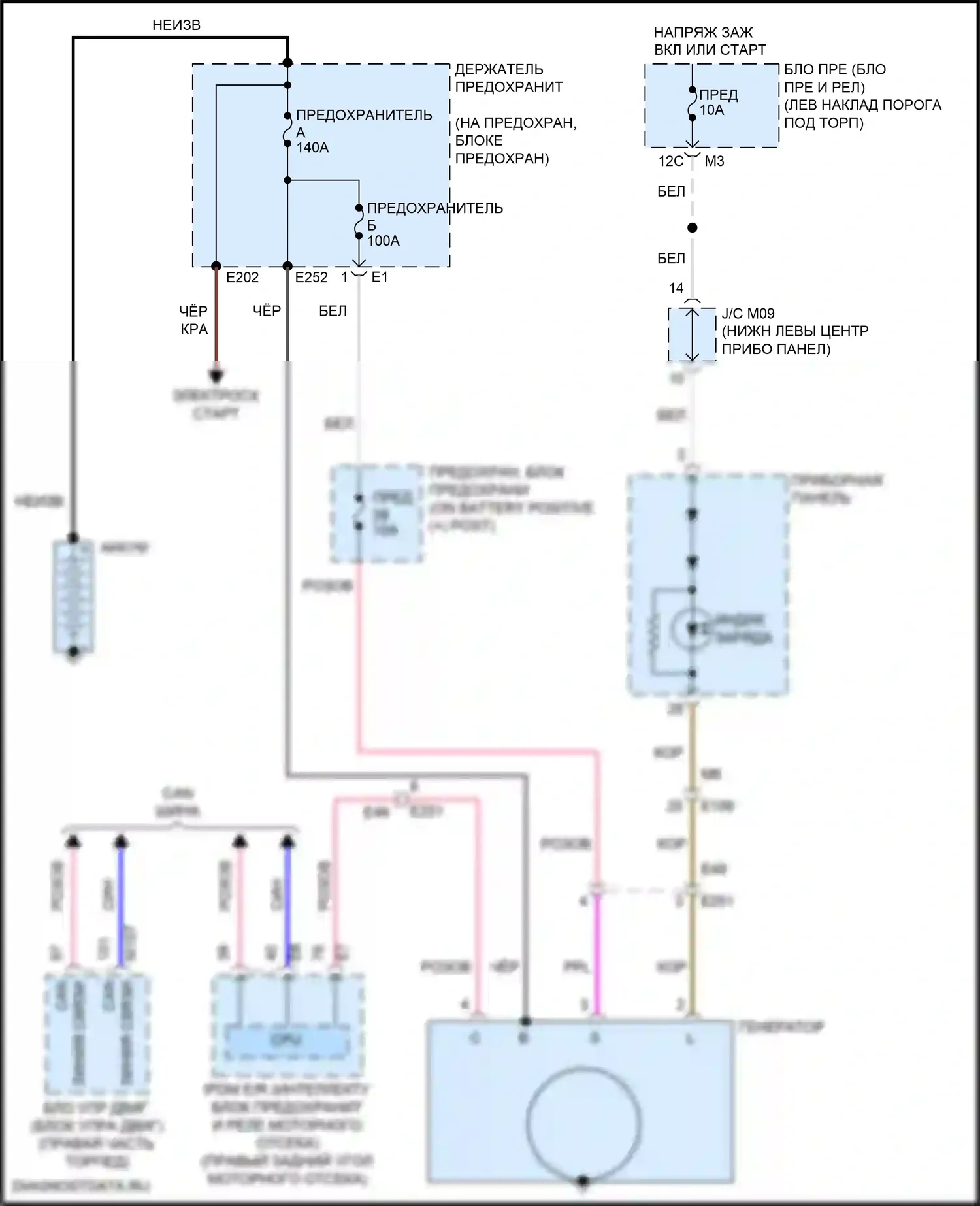 GT-R Nissan I рестайлинг 3 (2016-2020): Электросхема генератора 