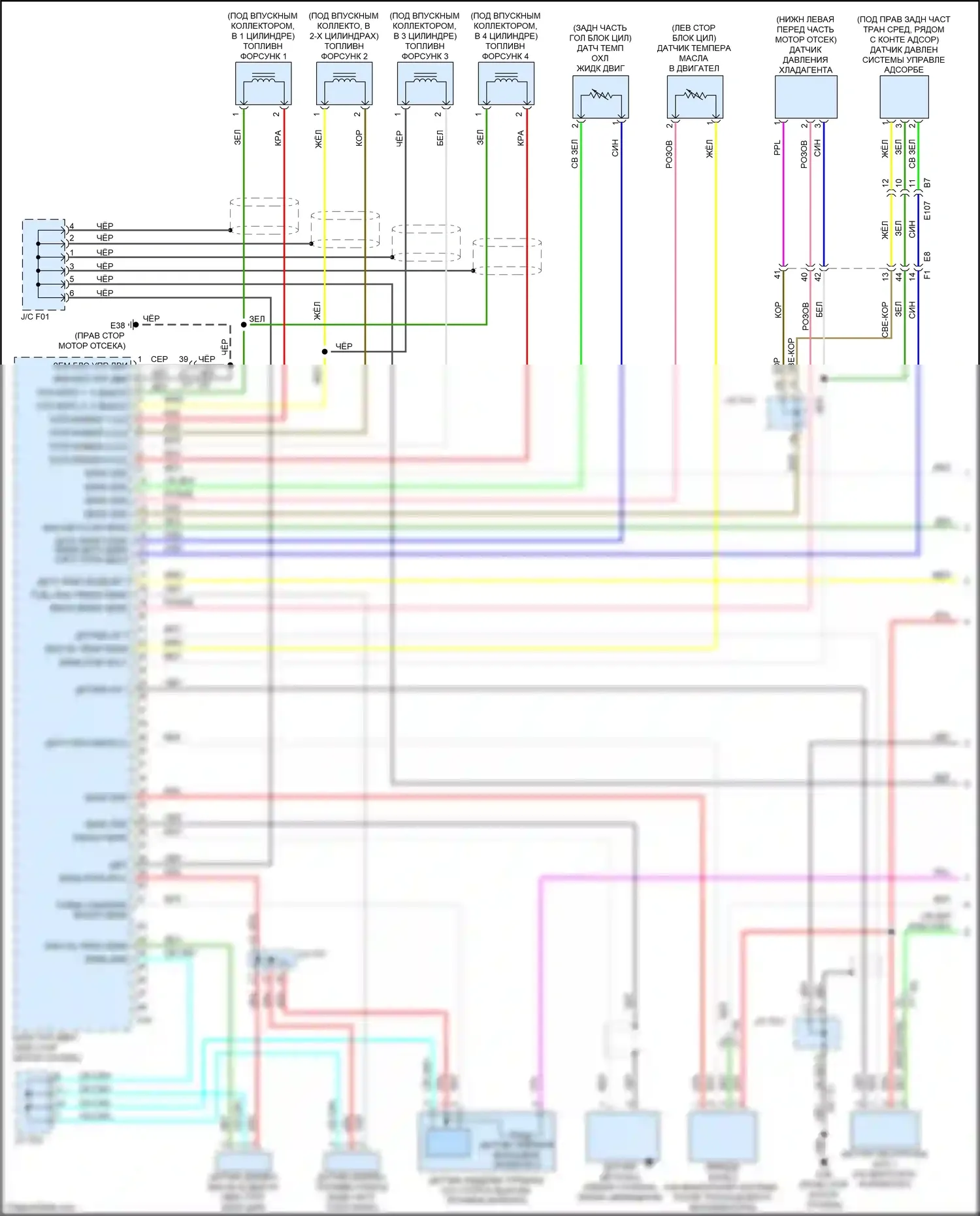 Juke Nissan I рестайлинг (2014-2019): Электросхема двигателя 1.6л турбо, nismo (1 из 5) 