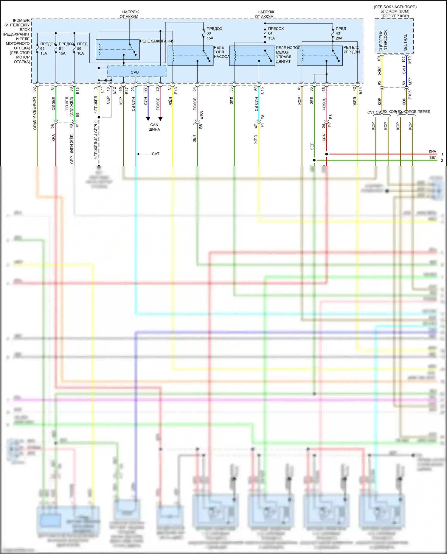Juke Nissan I рестайлинг (2014-2019): Электросхема двигателя 1,6л турбо, nismo (2 из 5) 