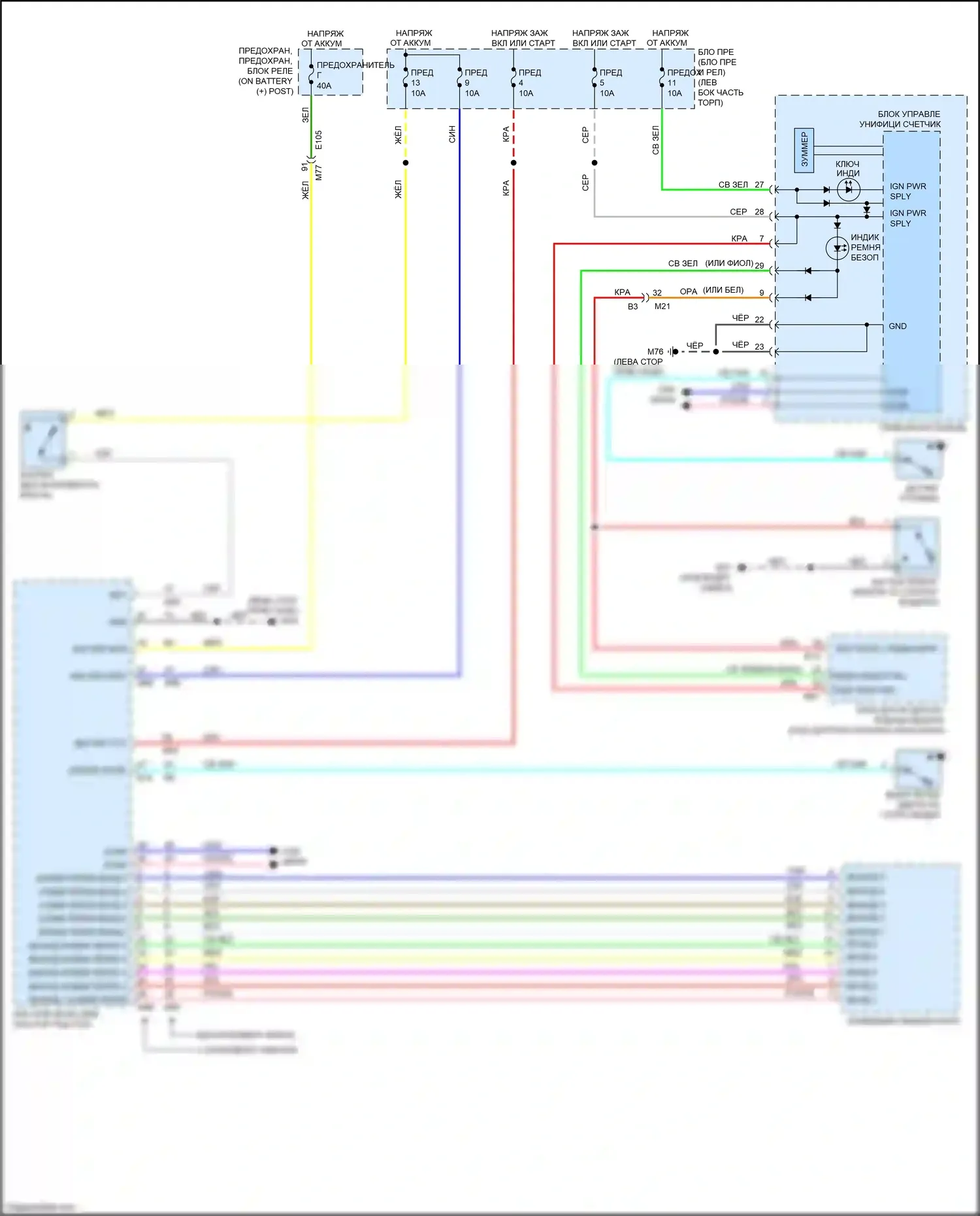 Juke Nissan I (2010-2014): Электросхема утора 