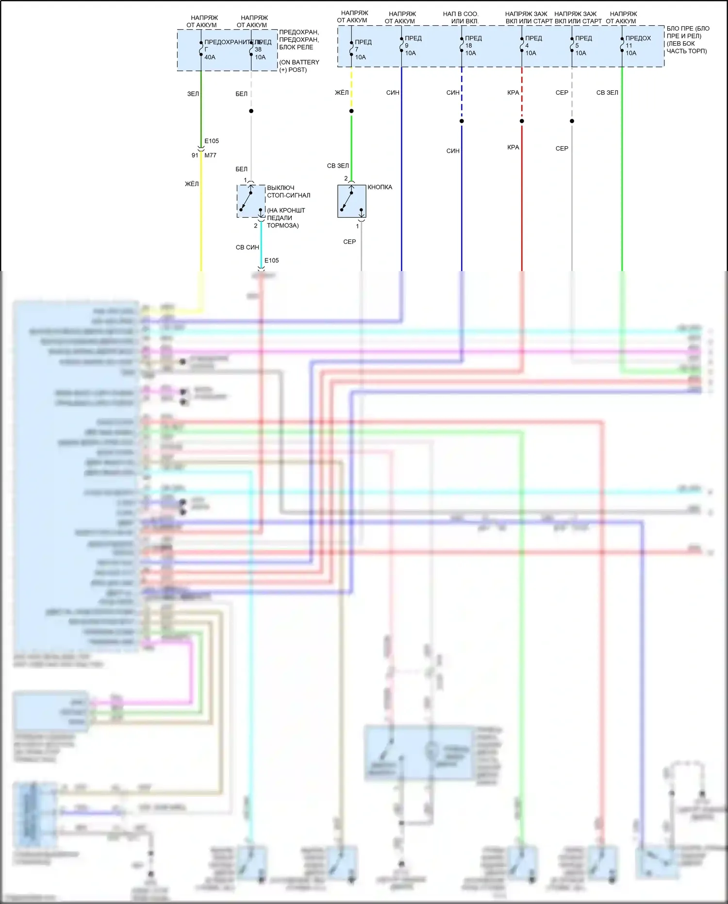 Juke Nissan I (2010-2014): Электросхема с защитой от взлома, без блока интеллектуальных ключей (1 из 2) 