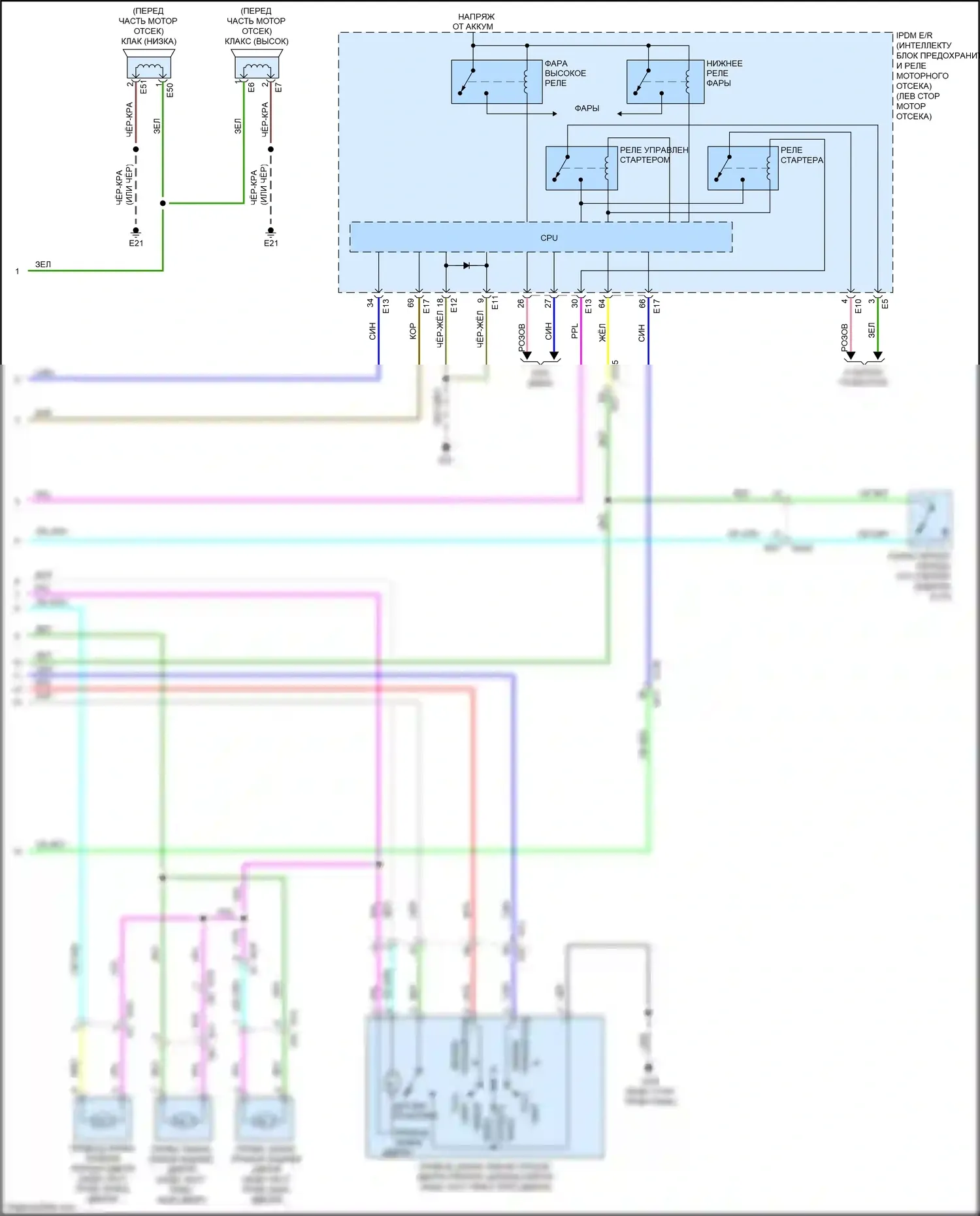 Juke Nissan I (2010-2014): Электросхема с защитой от взлома, с интеллектуальным ключевым блоком (3 из 3) 