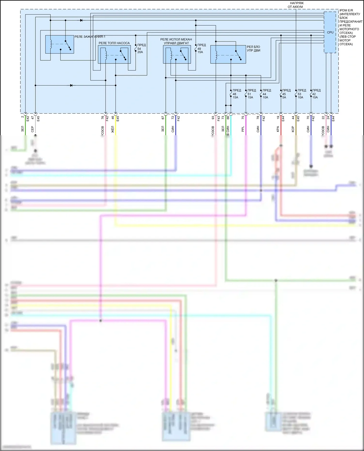 Kicks Nissan I рестайлинг (2020-2024): Электросхема двигателя 1.6л (4 из 6) 