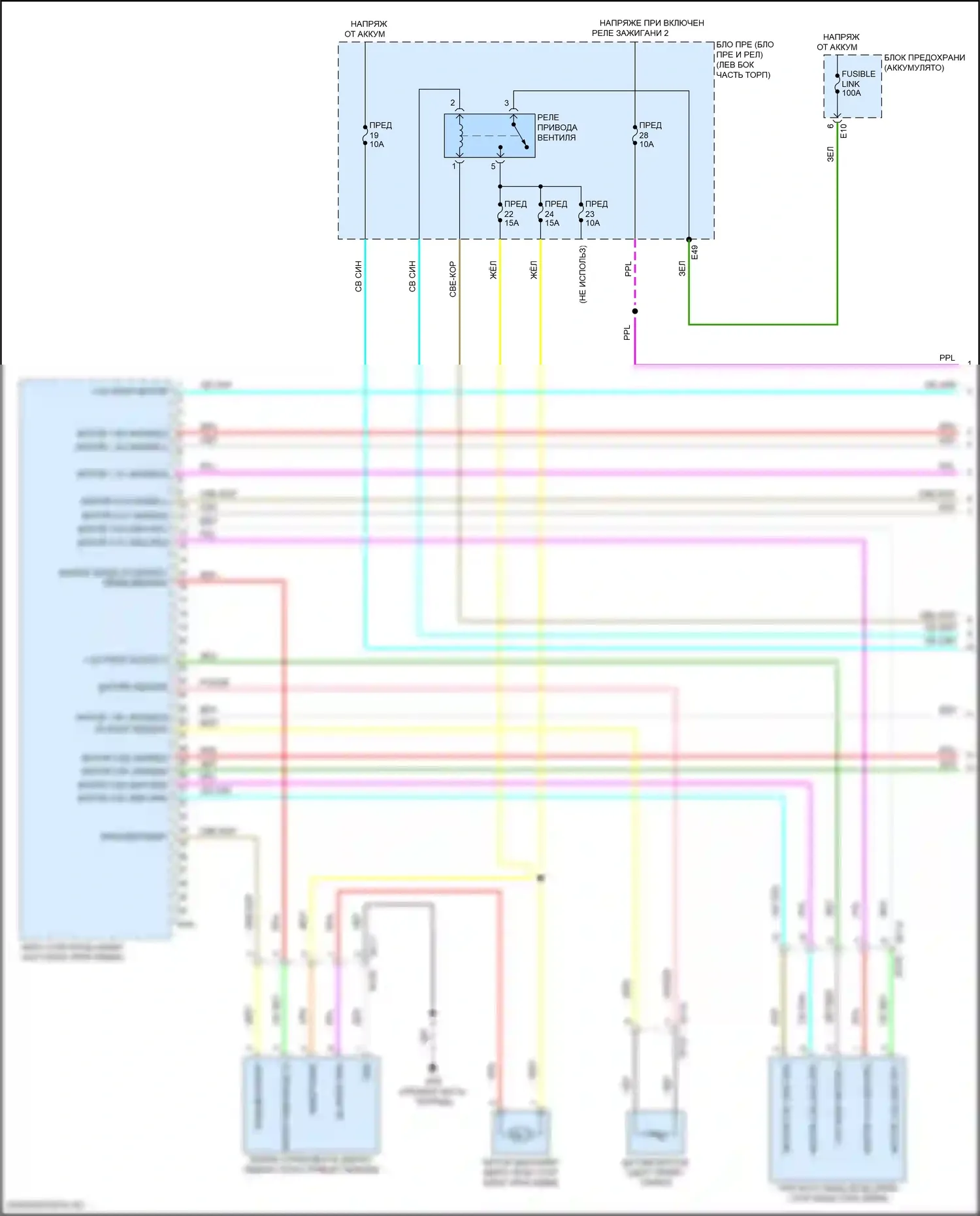 Kicks Nissan I рестайлинг (2020-2024): Электросхема климат контроля (1 из 4) 