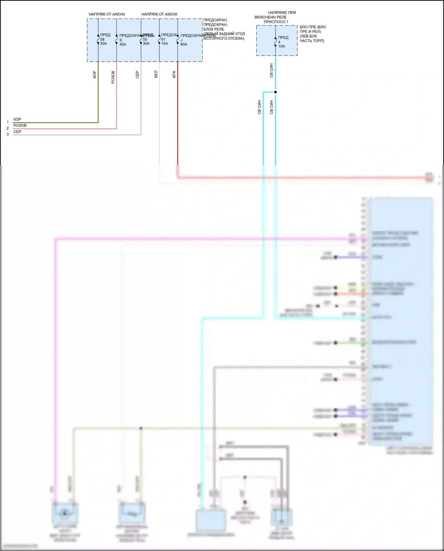 Kicks Nissan I рестайлинг (2020-2024): Электросхема климат контроля (3 из 4) 