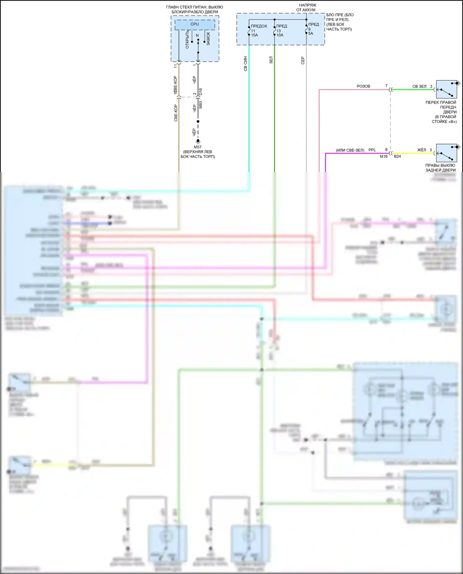 Kicks Nissan I рестайлинг (2020-2024): Электросхема освещения салона 
