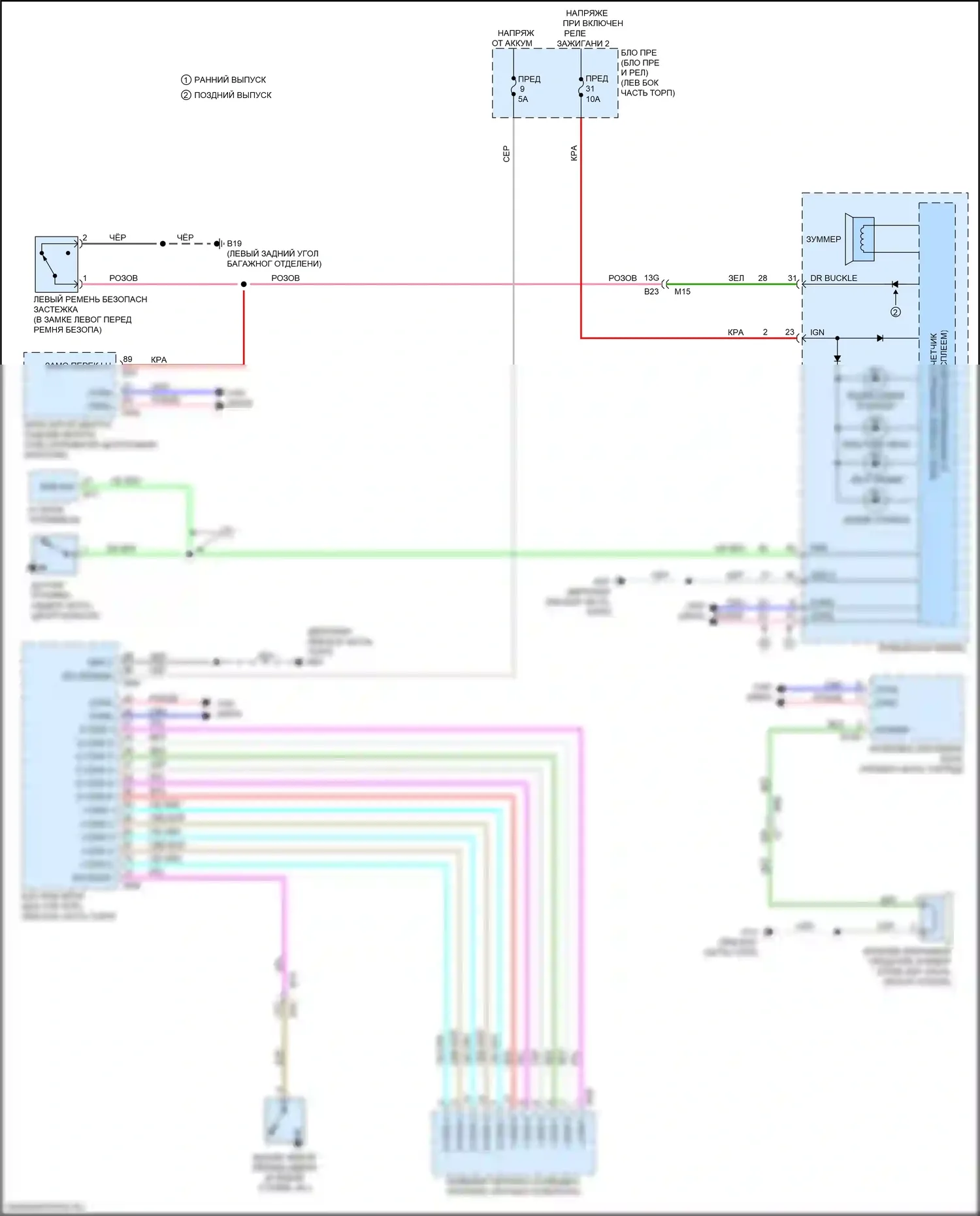 Kicks Nissan I (2016-2020): Электросхема помощников водителя 