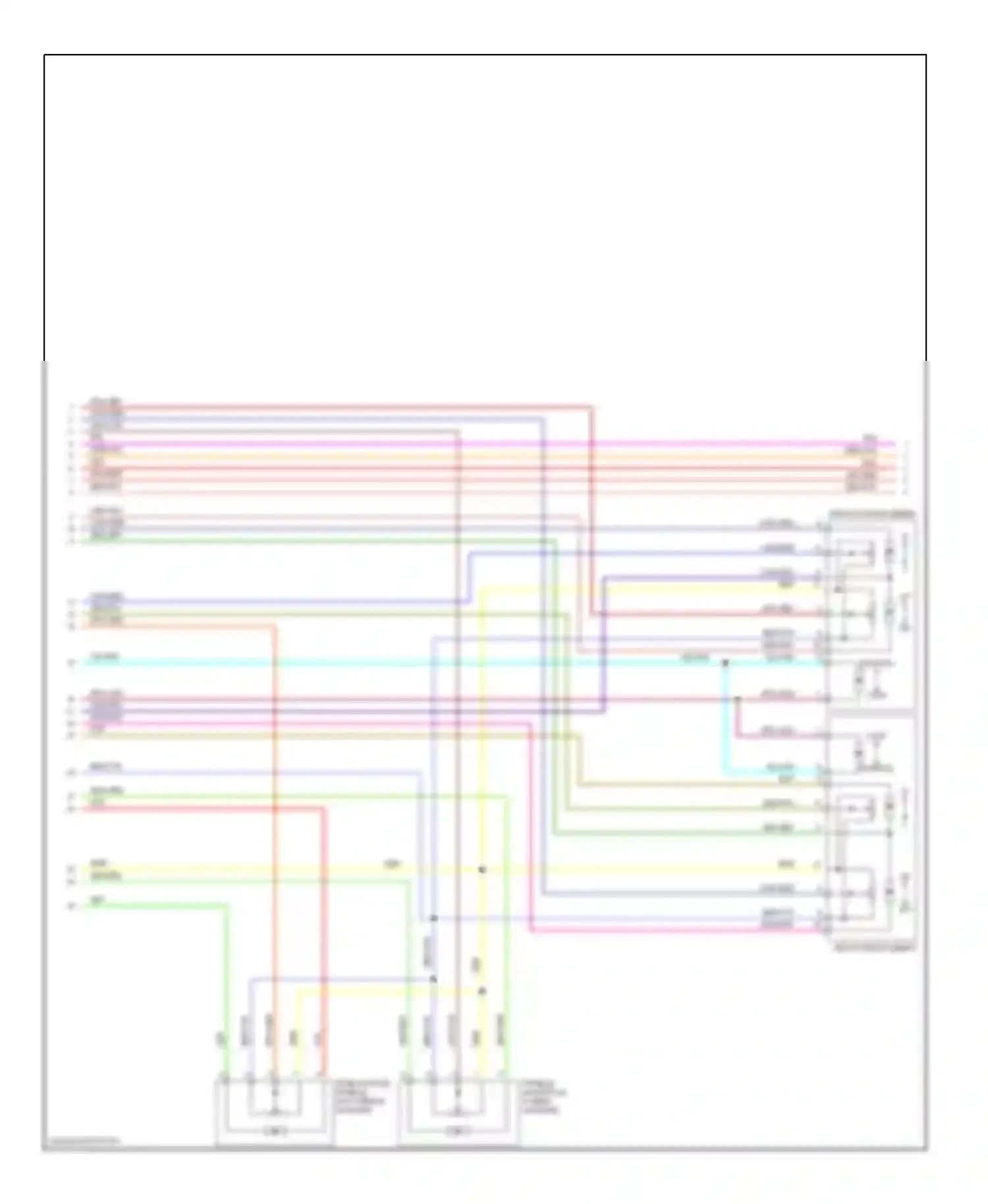 Maxima Nissan A33 (1999-2006): Электросхема систем памяти (2 из 3) 